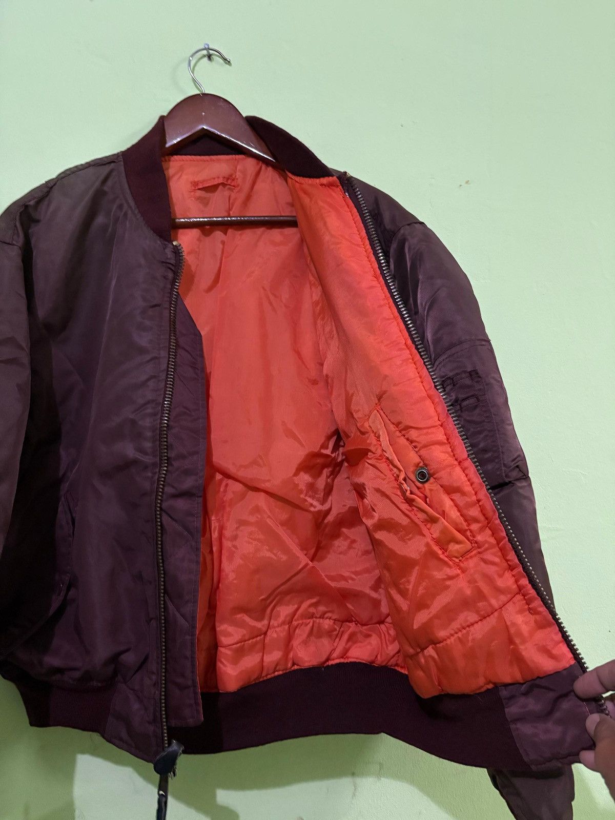 Alpha Industries Vintage Alpha Industries MA-1 Bomber Jacket Flight Jacket Size US L / EU 52-54 / 3 - 5 Thumbnail