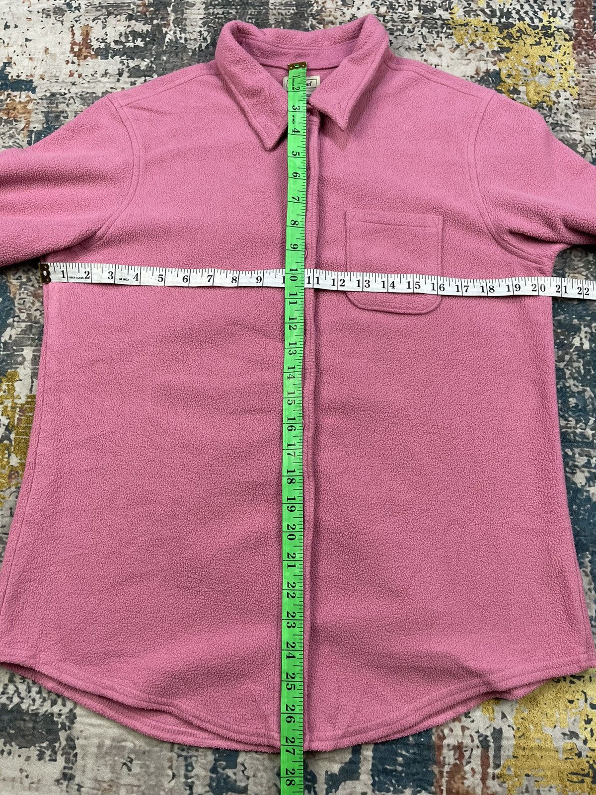 L.L. Bean LL Bean Long Sleeve Button Up Pink Fleece Over Shirt Size US S / EU 44-46 / 1 - 7 Thumbnail