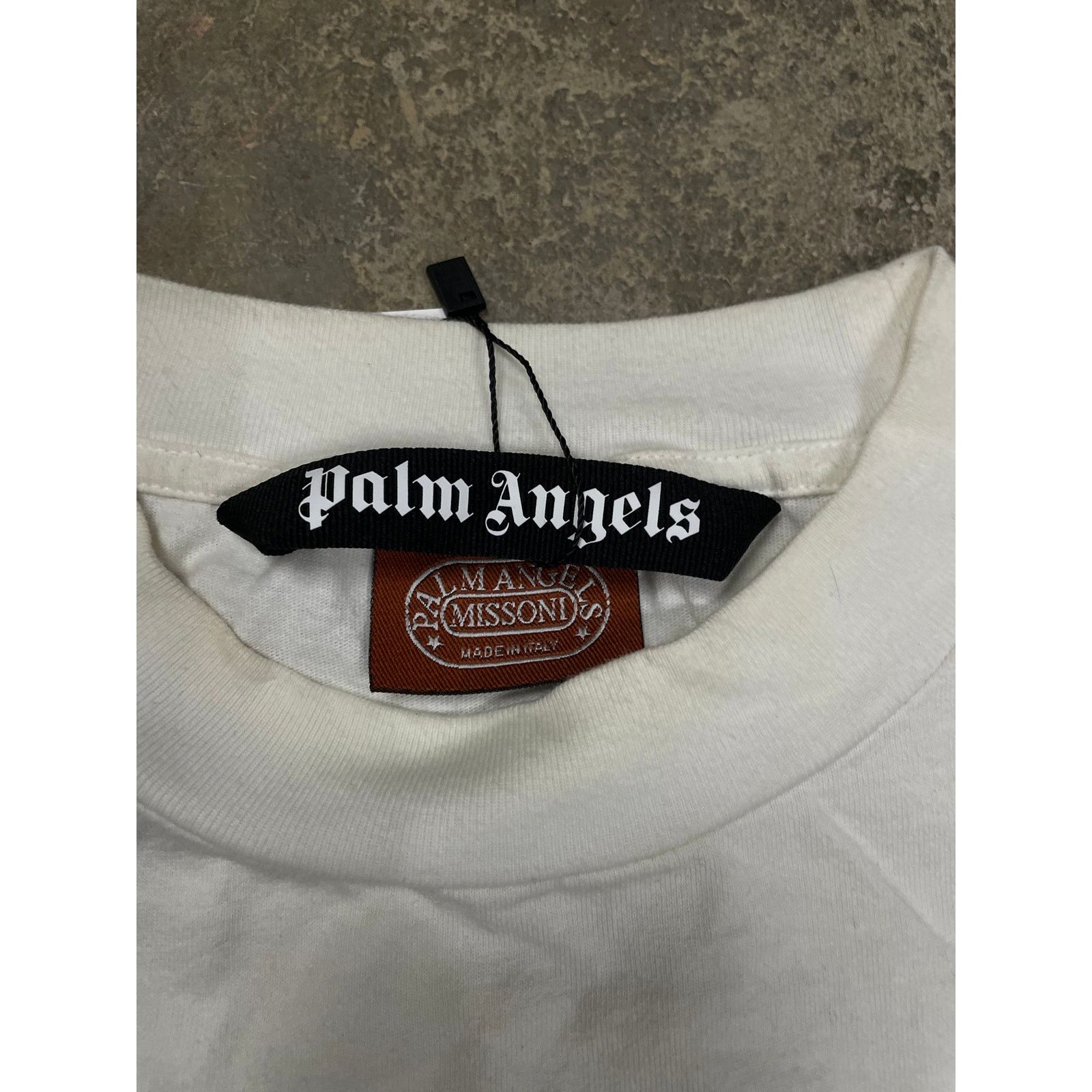 Palm Angels Palm Angels Missoni Tee White Used Small Size US S / EU 44-46 / 1 - 2 Thumbnail