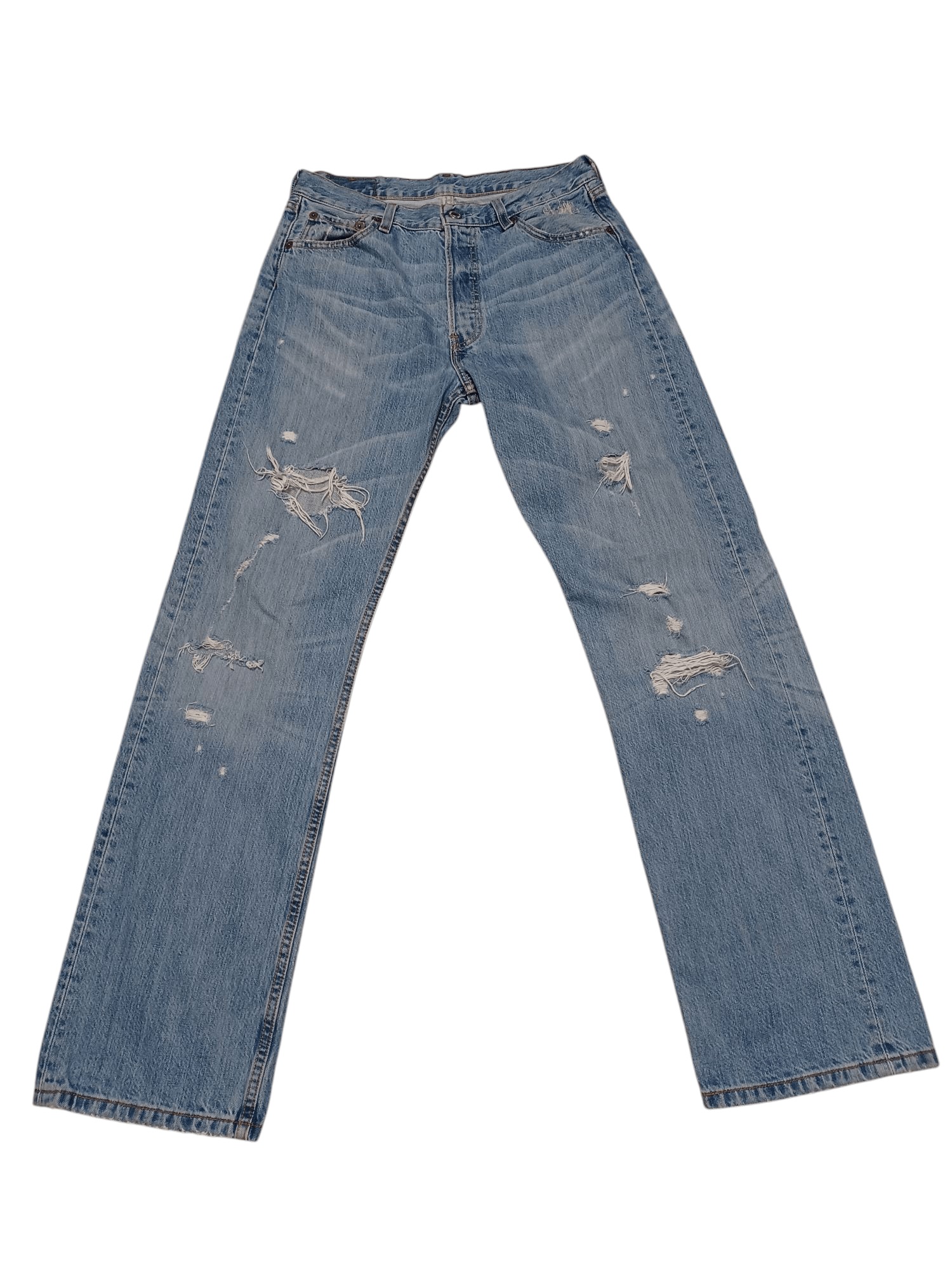 Levi's Vintage Clothing LEVIS DISTRESSED VINTAGE MADE IN HUNGARY W30 L32 JEANS DENIM Size US 30 / EU 46 - 1 Thumbnail