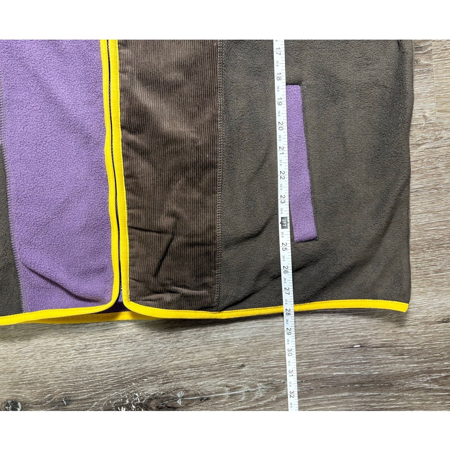Round Two NWT Round Two Size XL Purple & Brown Zip Down Fleece Jacket Size US XL / EU 56 / 4 - 4 Thumbnail