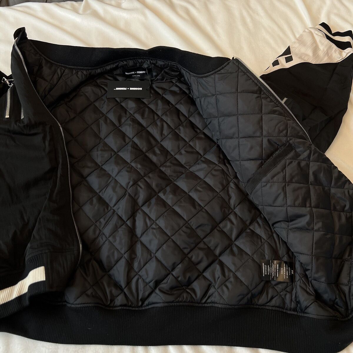 Homme + Femme La Homme Femme Classic Bomber 2.0 Jacket Size US L / EU 52-54 / 3 - 6 Thumbnail