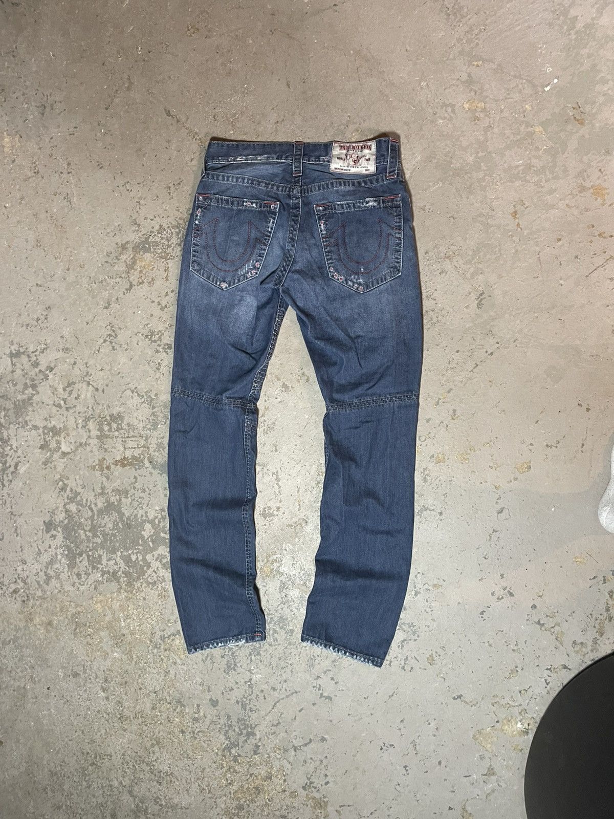 True Religion Vintage Red Stitch True Religion Jeans Size US 30 / EU 46 - 2 Thumbnail