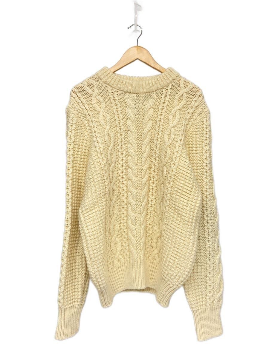 Visvim Beige Cotton Knit Sweater (thick) Size US L / EU 52-54 / 3 - 1 Thumbnail