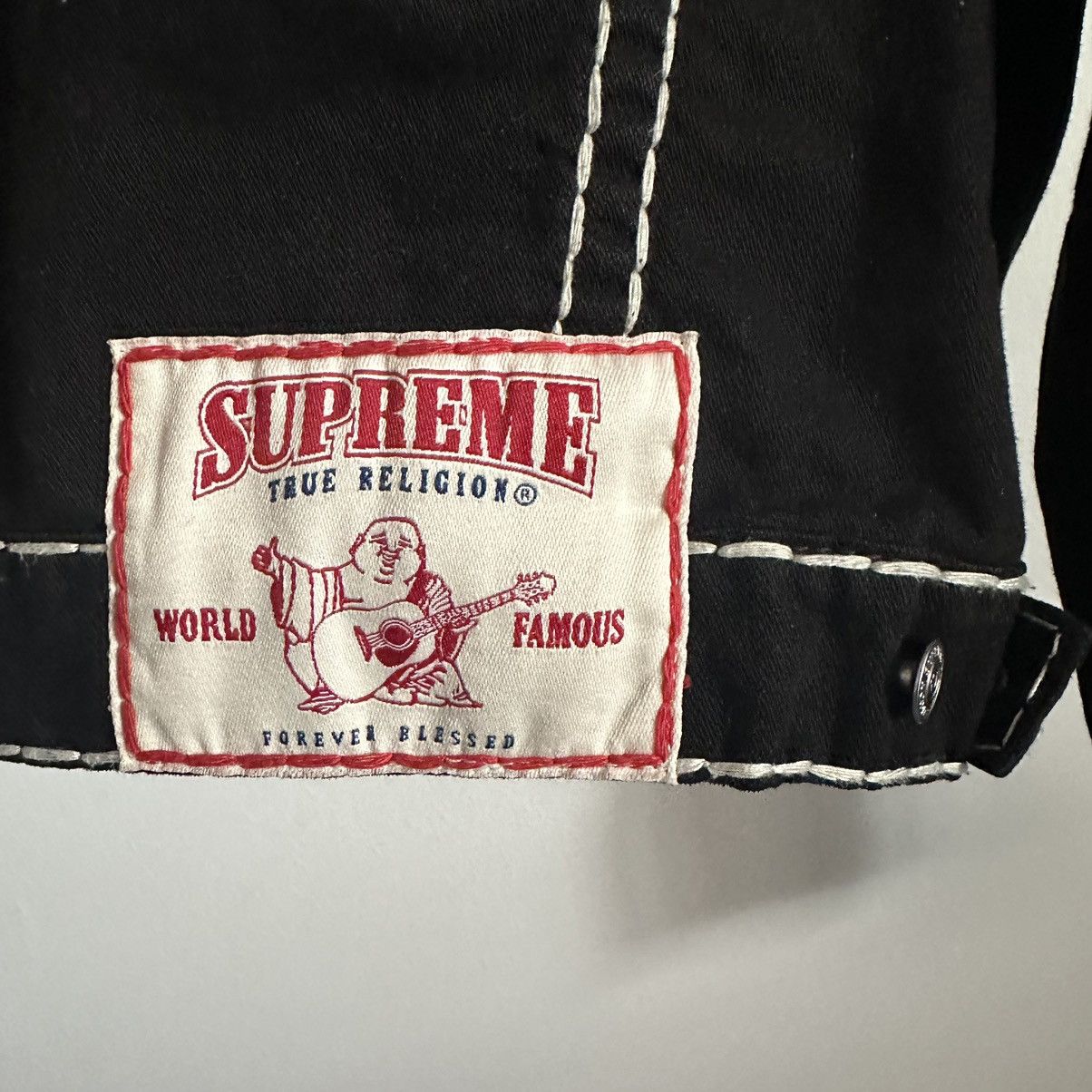 Supreme × True Religion Supreme x True Religion Black Denim Trucker Jacket Size US L / EU 52-54 / 3 - 5 Thumbnail