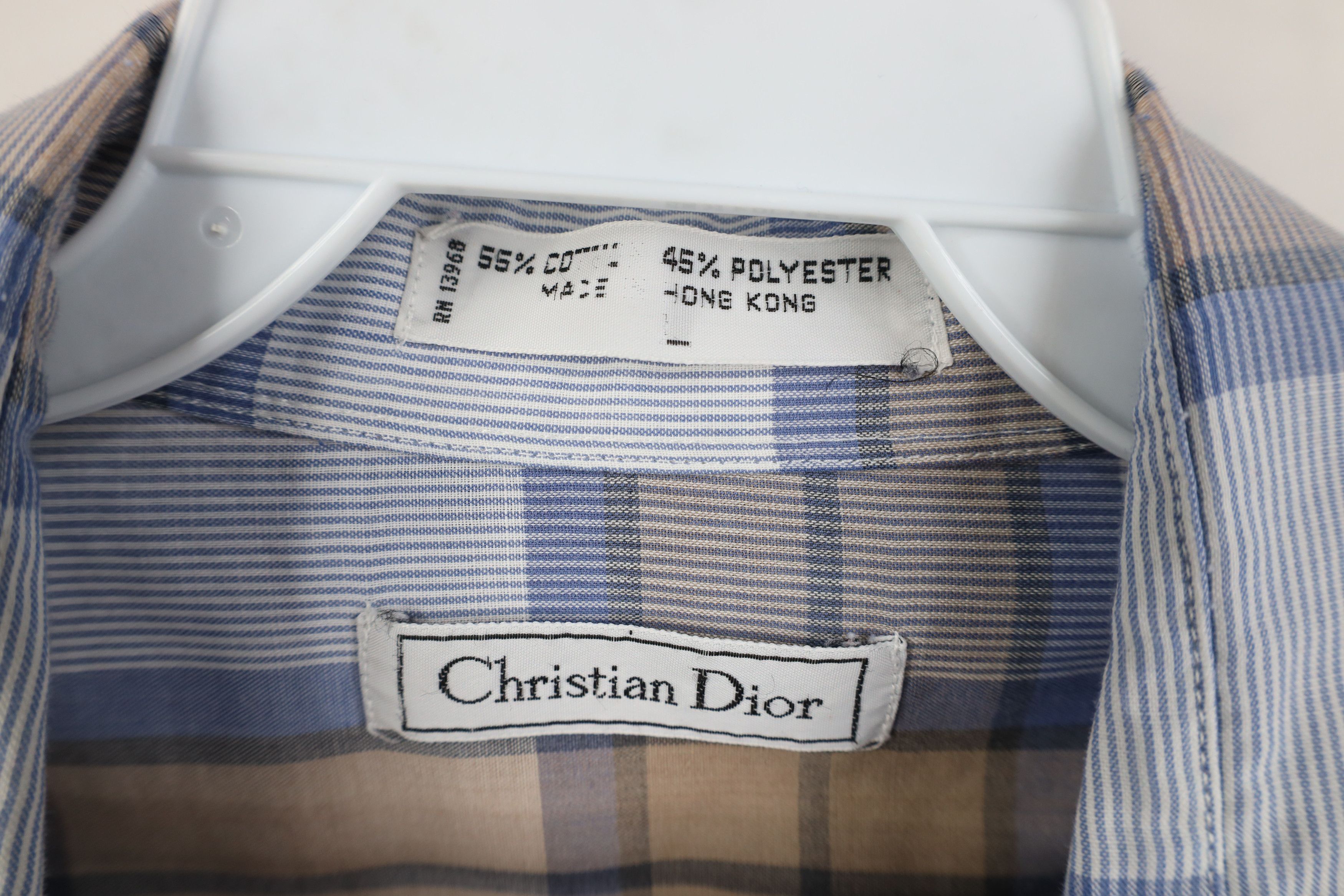 Christian Dior Monsieur Vintage 70s 80s Christian Dior Short Sleeve Button Shirt Size US L / EU 52-54 / 3 - 11 Thumbnail