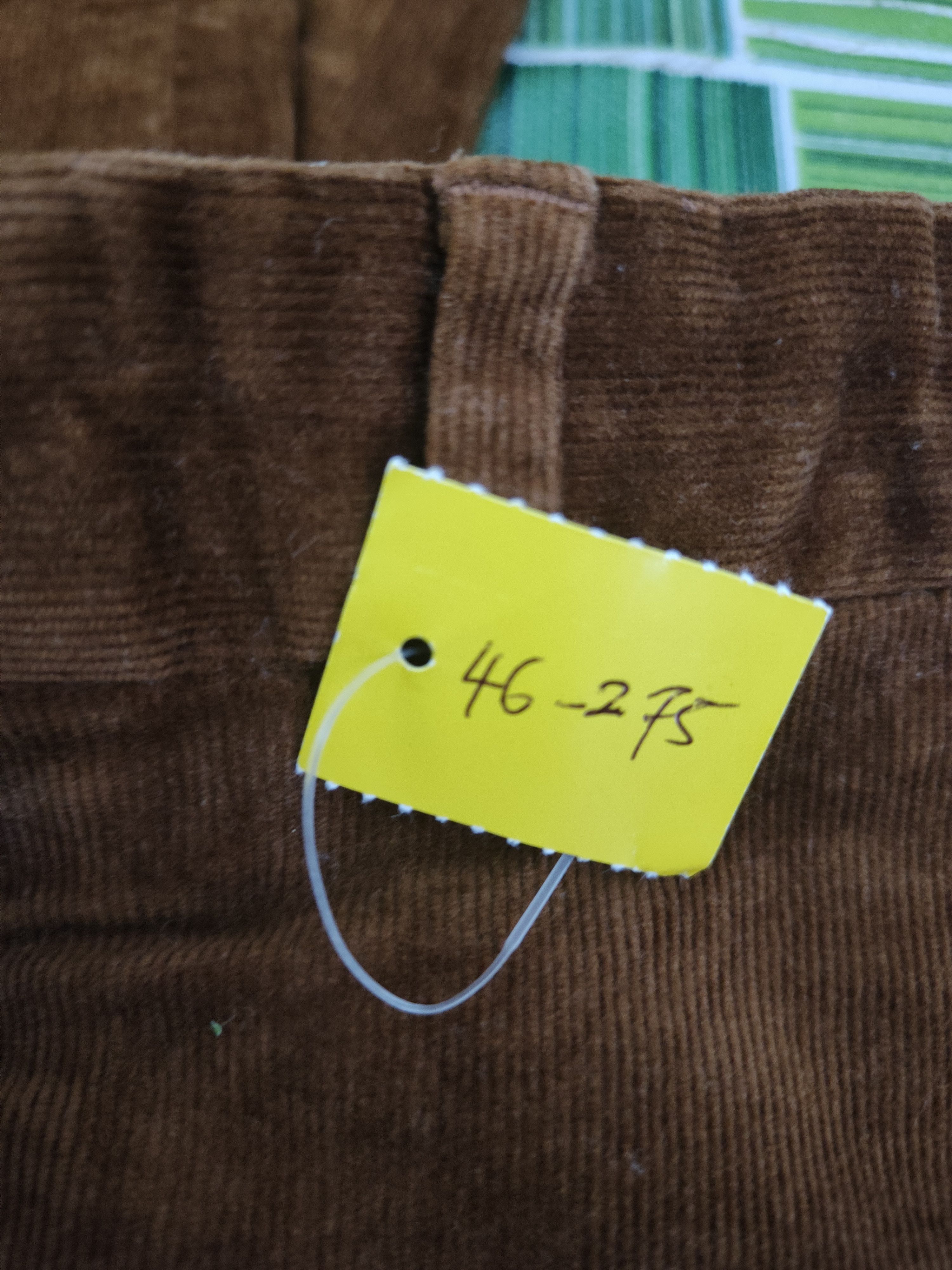 GU DL Gu Brown Multipocket Corduroy Pants #46-275T Size US 35 - 15 Thumbnail