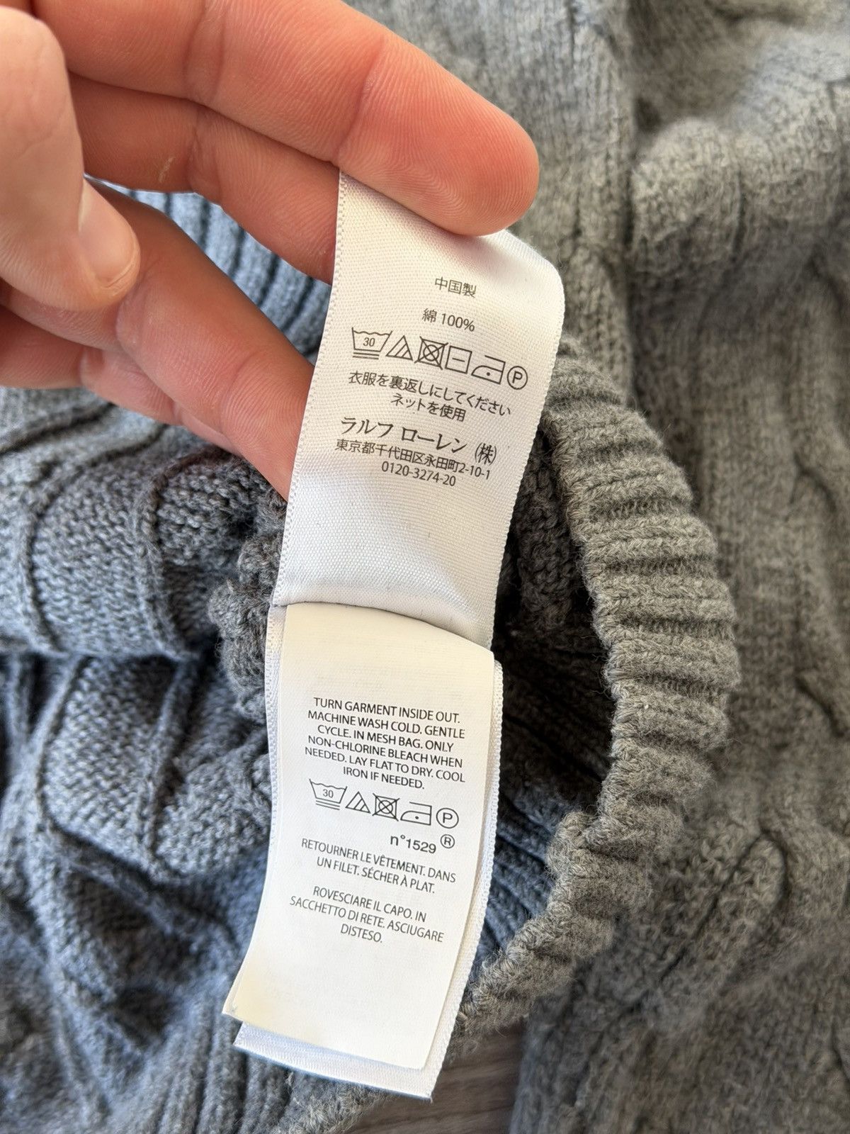 Polo Ralph Lauren Polo Ralph Lauren Grey Luxury Casual Knitted Sweater Size US L / EU 52-54 / 3 - 17 Thumbnail