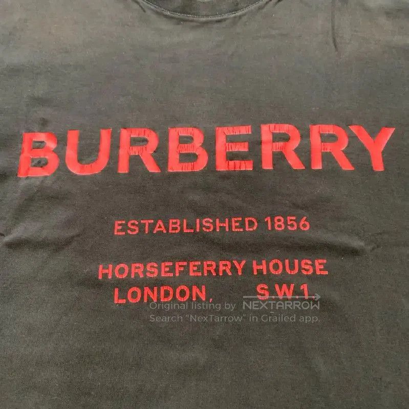 Burberry Burberry Black Cotton T-Shirt for Women. Size L / US 10 / IT 46 - 6 Thumbnail