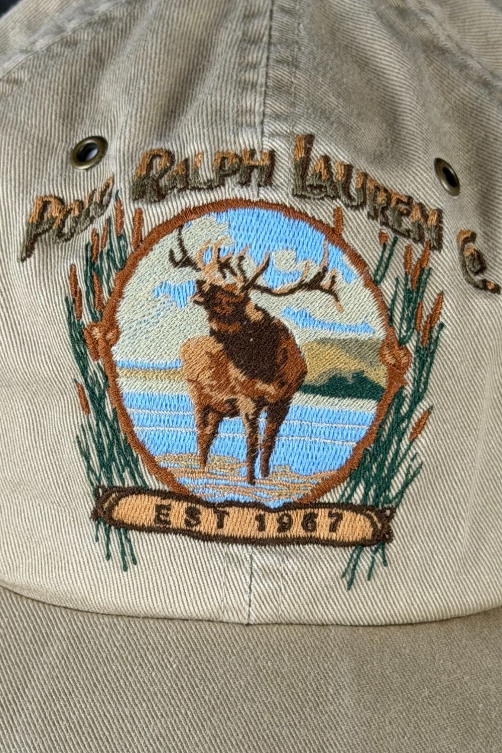 Polo Ralph Lauren Polo RL “Elk / Sportsman” Embroidered Cap – 90s Taiwan Made Size ONE SIZE - 3 Thumbnail