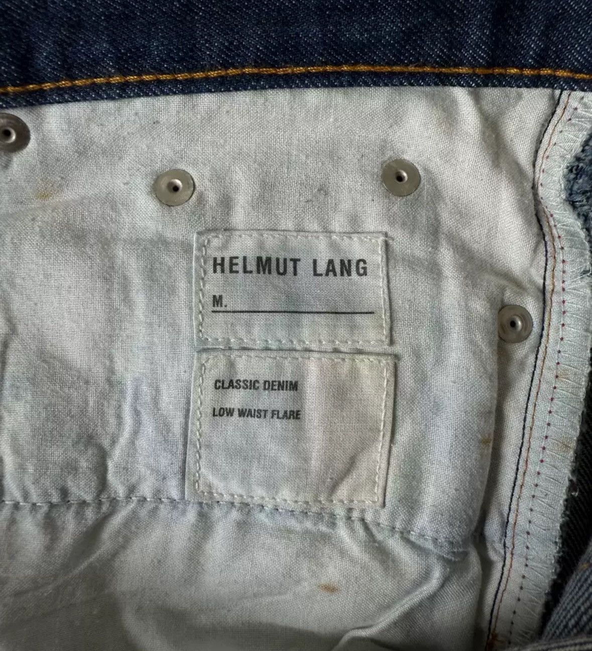 Helmut Lang helmut lang classic denim low waist flare jeans Size US 29 - 3 Thumbnail