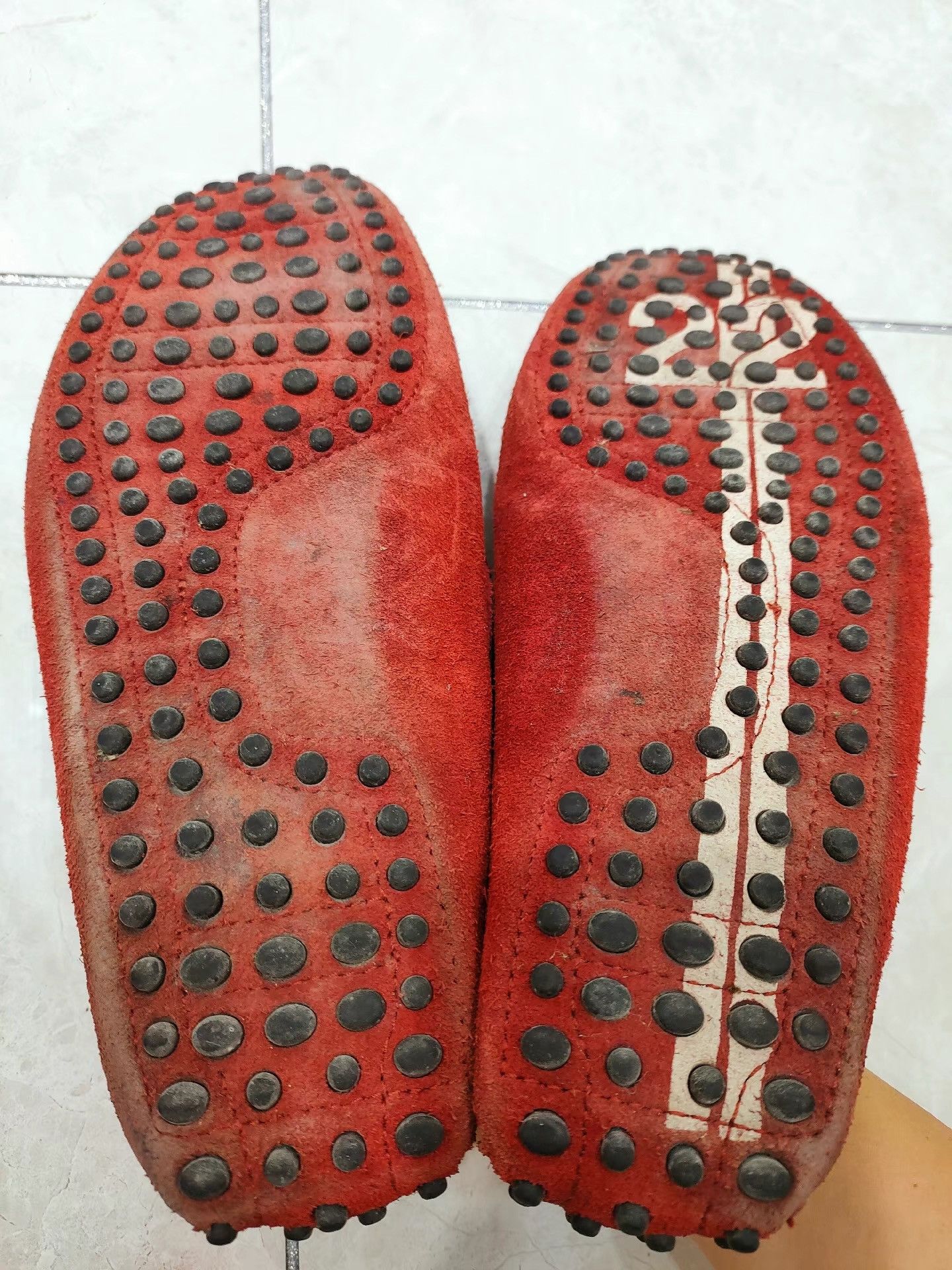 Tod's Tods x Ferrari Gommino Leather Loafers K29 Size US 5.5 / EU 38 - 4 Thumbnail
