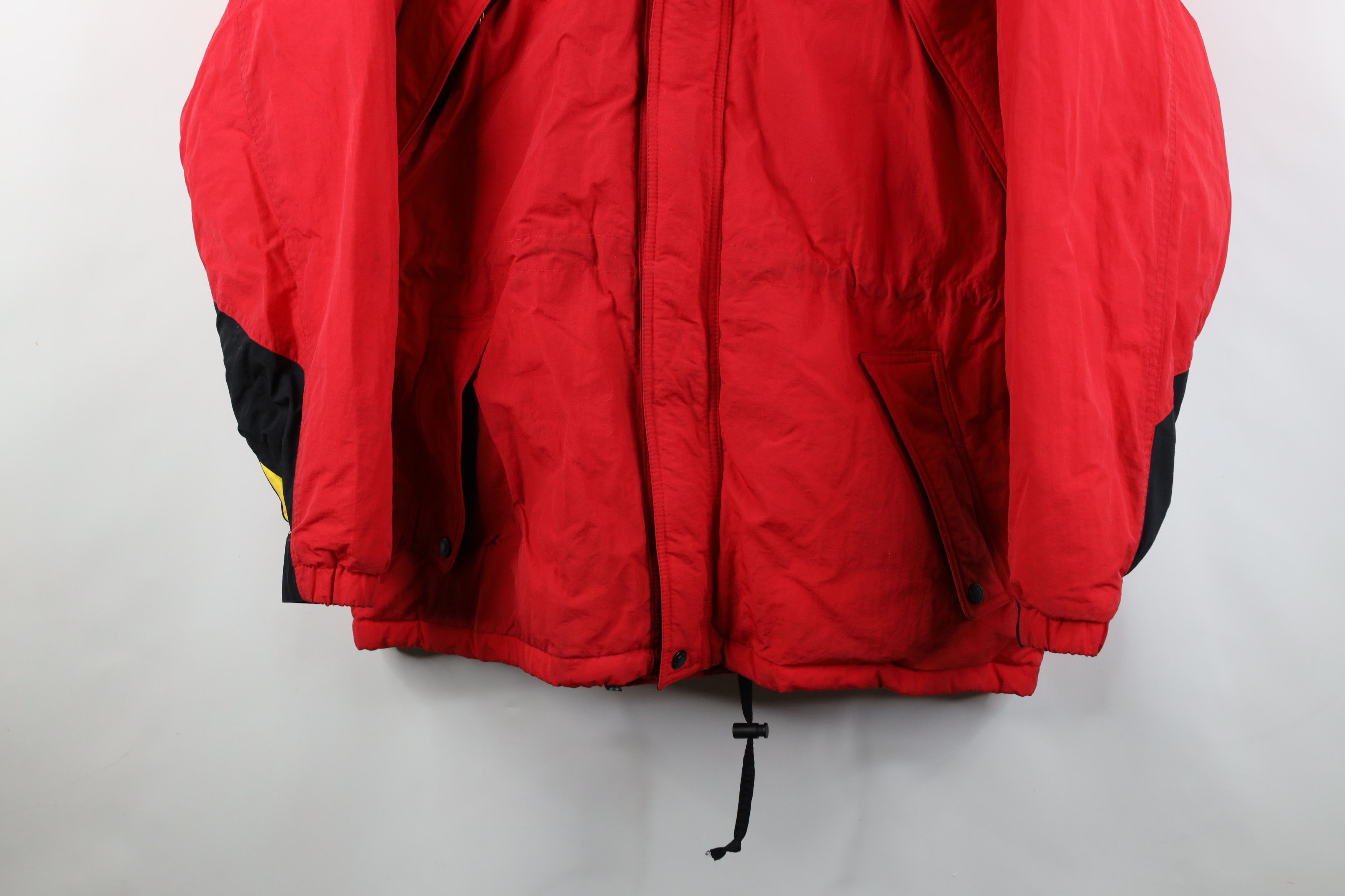 Marlboro Vintage 90s Marlboro Duck Down Fill Hooded Puffer Jacket Red Size US XL / EU 56 / 4 - 3 Thumbnail