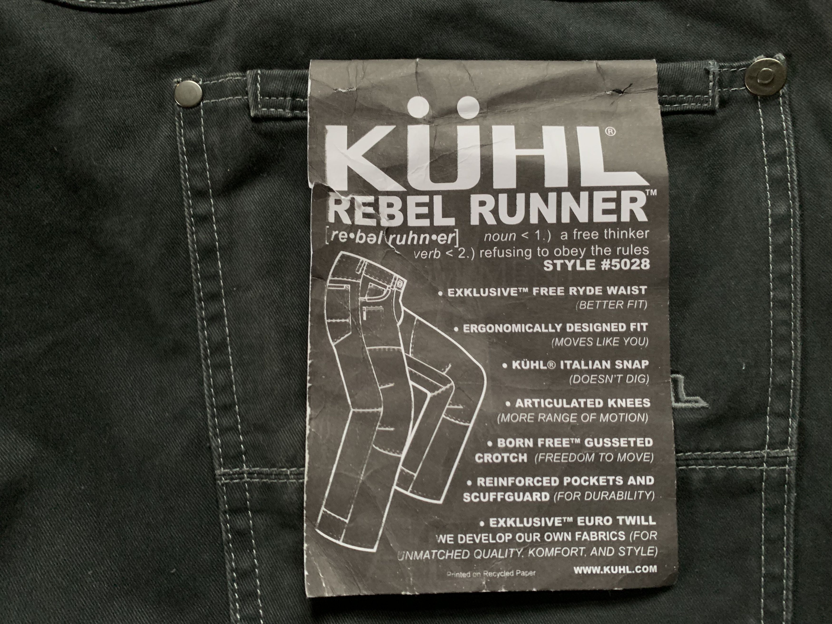 Kuhl Kuhl Rebel Runner Trekking Hiking Pants Size US 42 / EU 58 - 6 Thumbnail