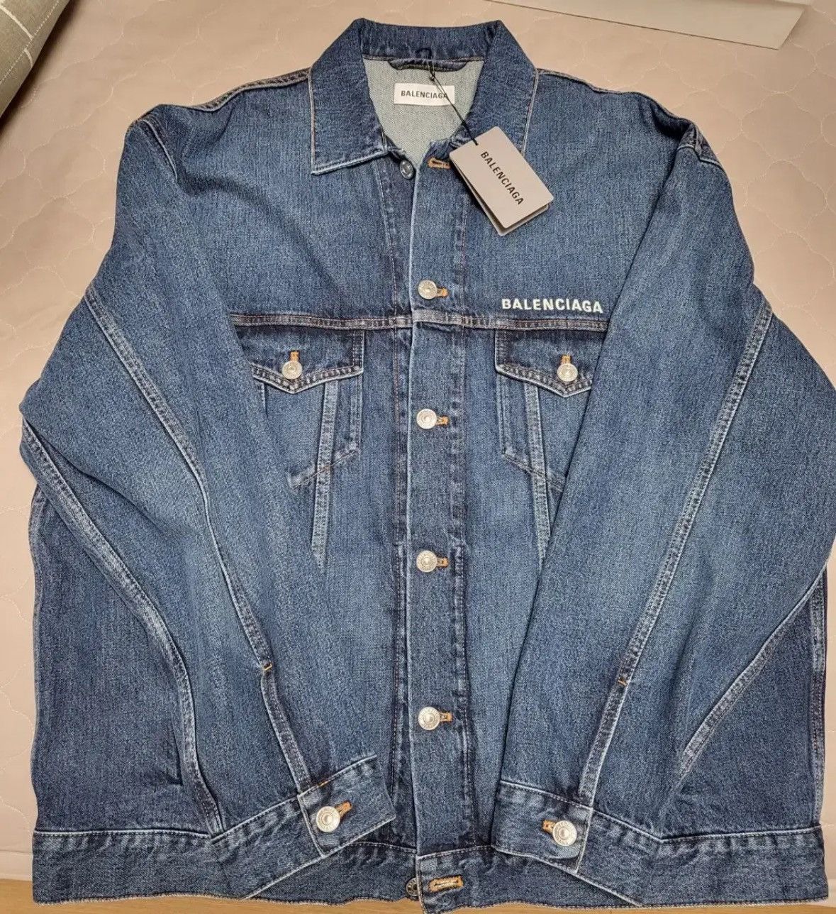 Balenciaga Balenciaga Denim Jacket Size XXS / US 00 / IT 34 - 1 Thumbnail
