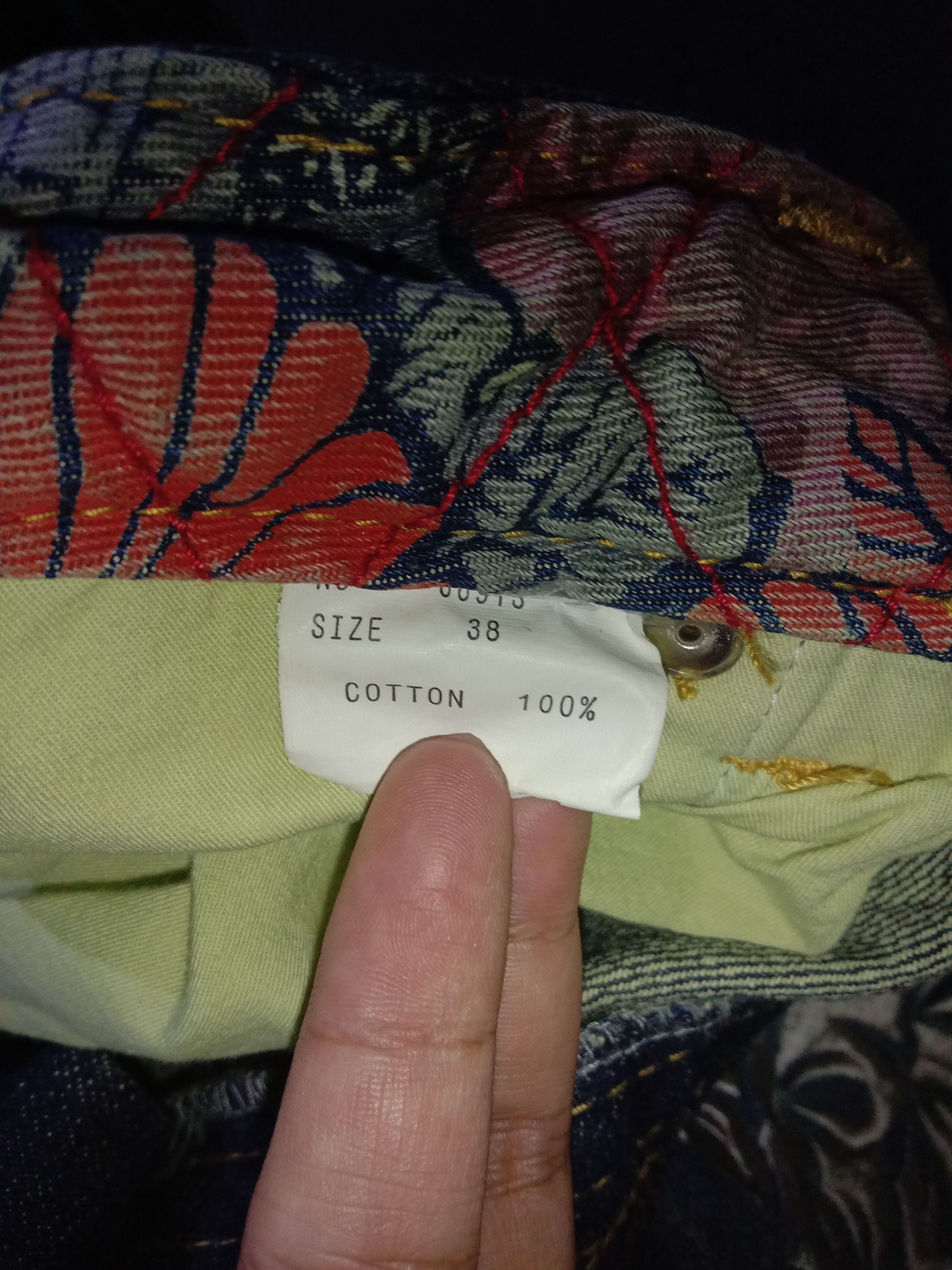 Anime Vintage Evangelion x Nishiki x Miyabi Musubi Jeans Oriental Size US 38 / EU 54 - 10 Thumbnail
