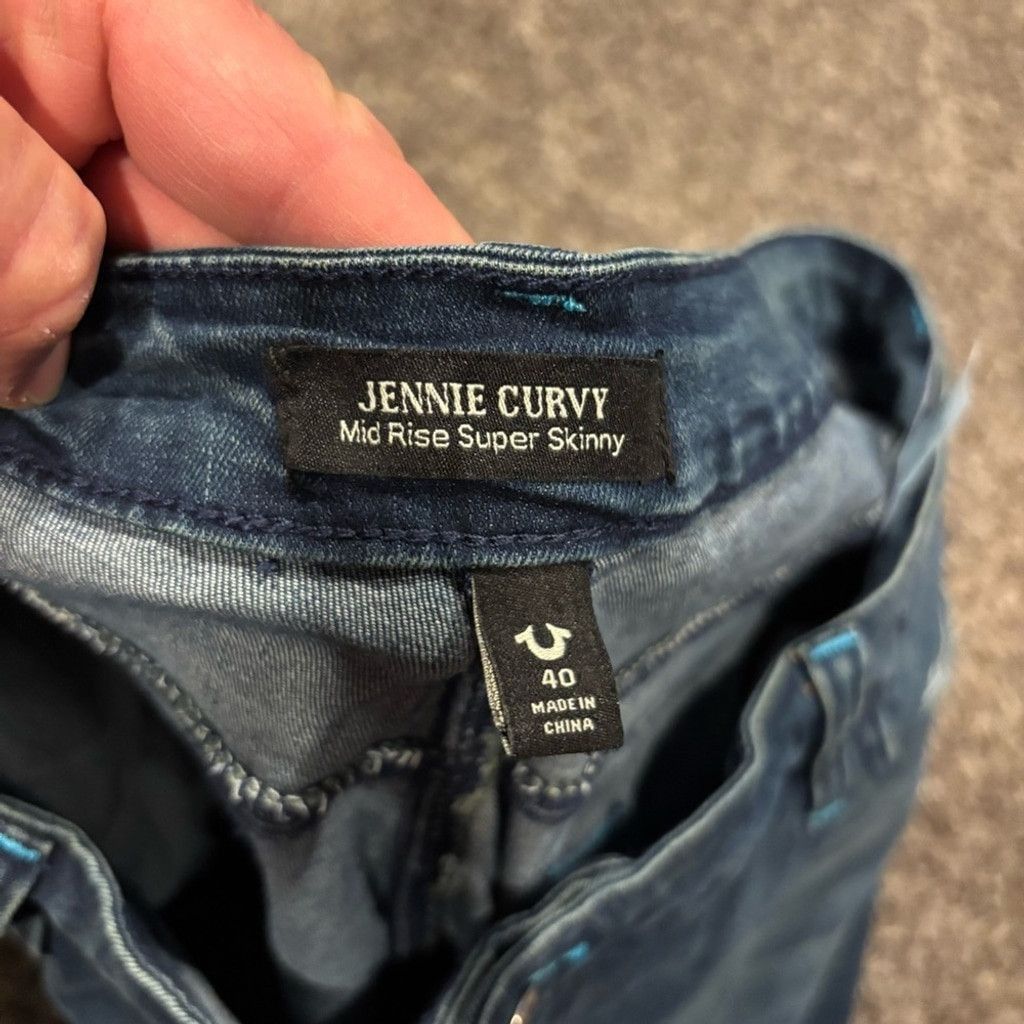 True Religion Women’s True Religion Mid Rise Super Skinny Jeans Size 40" / US 18 - 5 Thumbnail