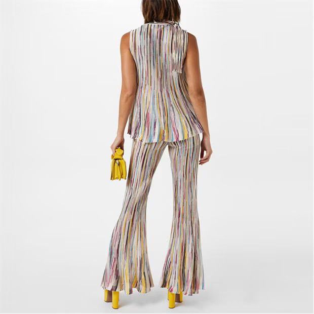 Missoni o1g2r1mq1124 Pleated Trouser in Multicolor Size 27" / US 4 / IT 40 - 4 Thumbnail