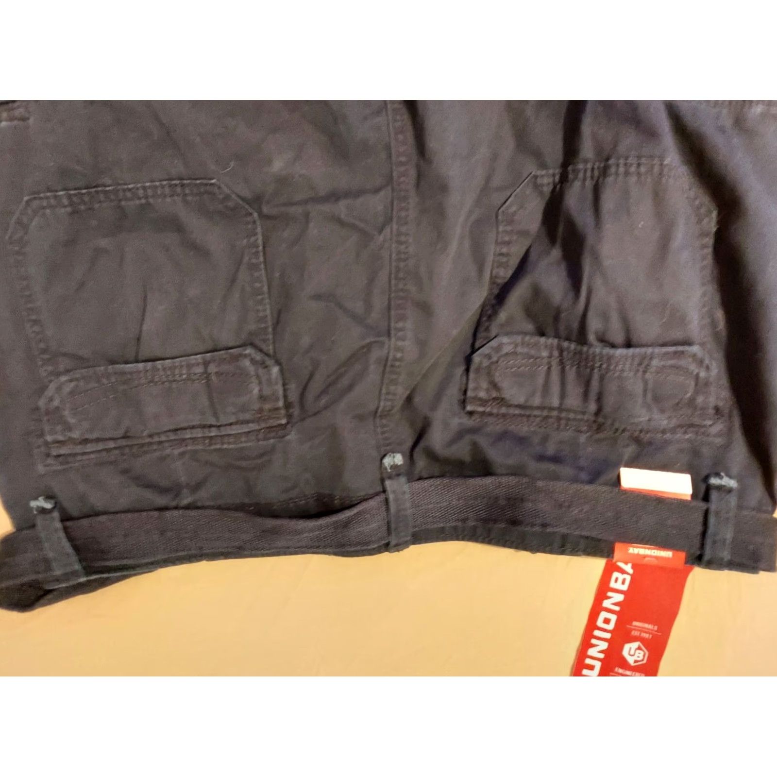 Vintage Unionbay Cargo Khaki Pants 44x30 Navy Blue Cotton Slack Trouser Mens Size US 44 / EU 60 - 2 Thumbnail