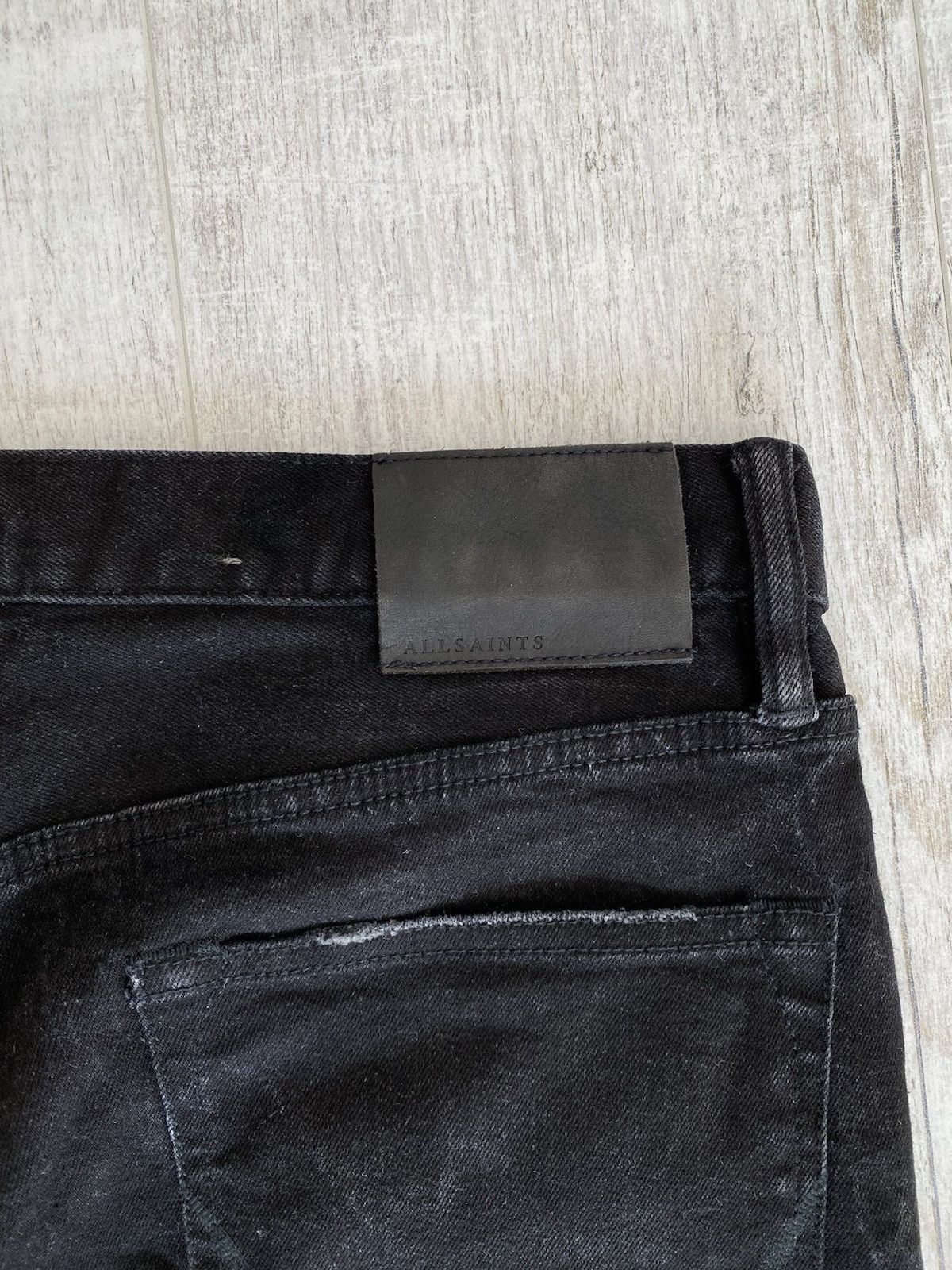 Allsaints Allsaints Mens Cotton Black Washed Denim Jeans Pants Size 32 Size US 32 / EU 48 - 11 Thumbnail