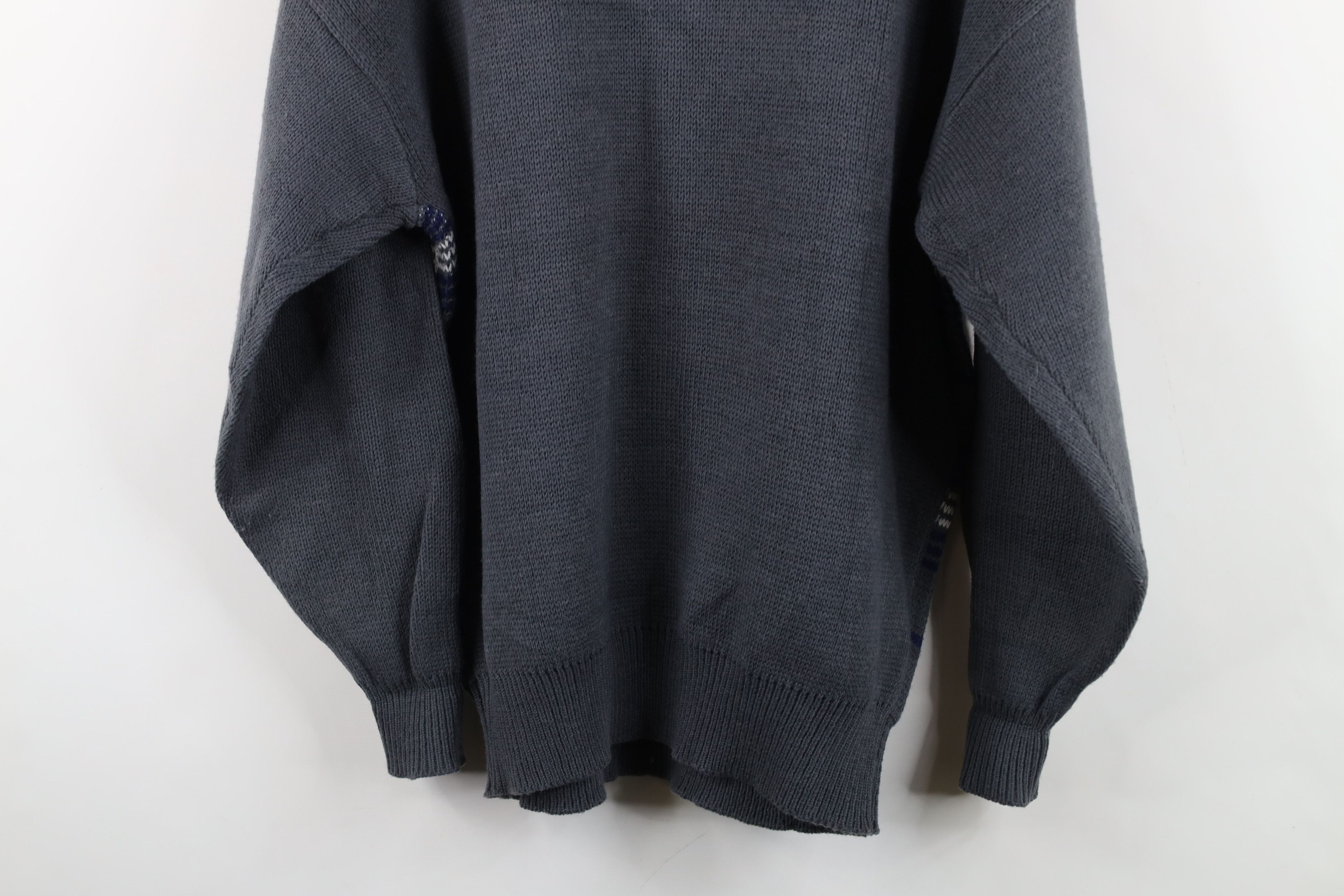 Vintage Vintage 90s Streetwear Ribbed Knit V-Neck Sweater Plaid Size US M / EU 48-50 / 2 - 14 Thumbnail