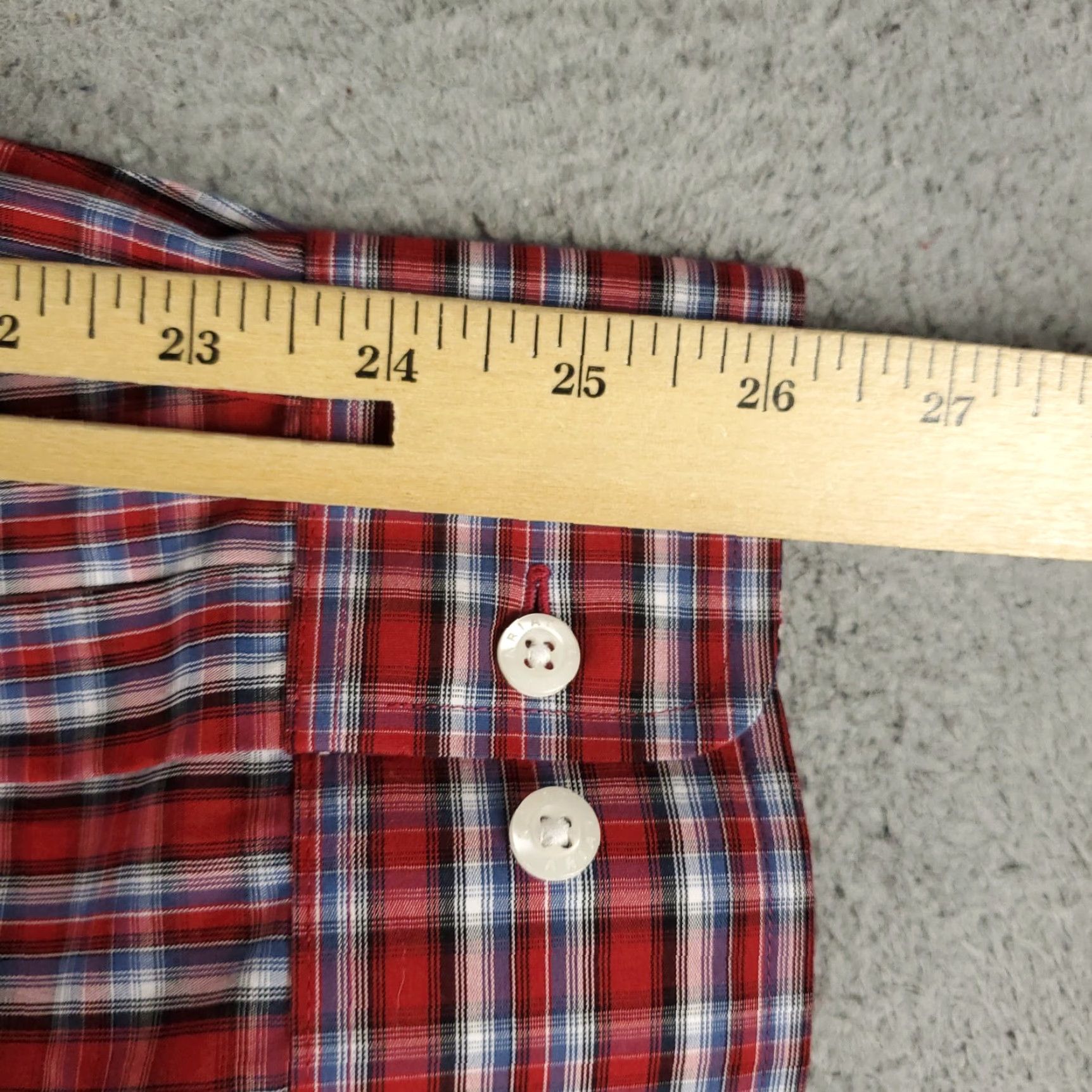 Ariat Ariat Shirt Mens 2XL Red Plaid Button-Up Long Sleeve Casual Size US XXL / EU 58 / 5 - 6 Thumbnail