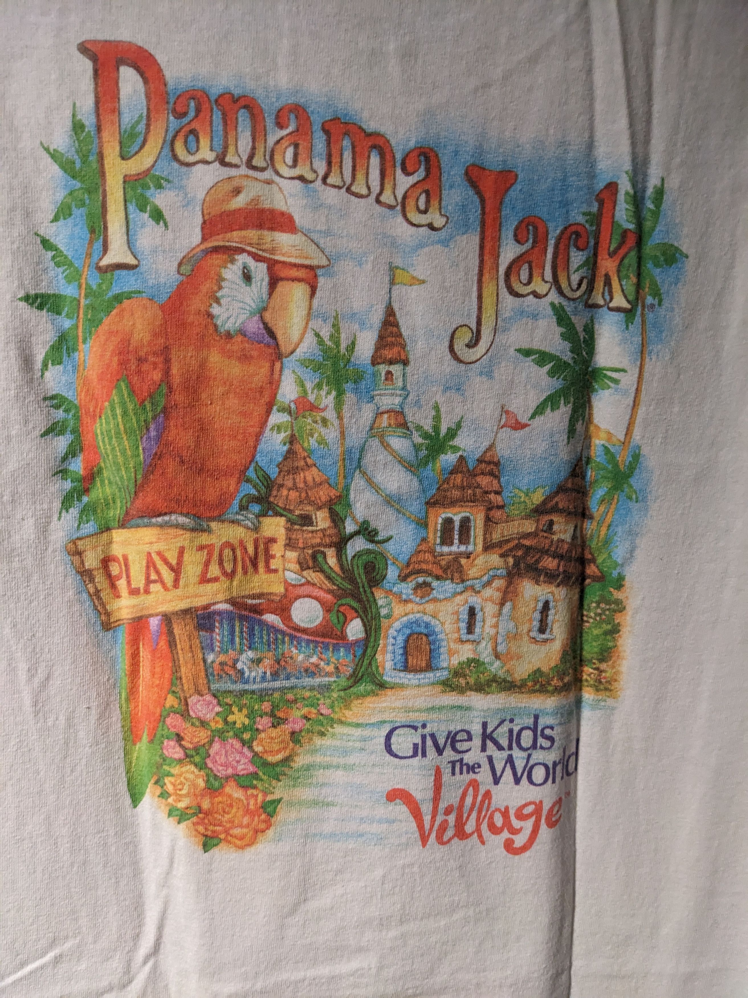 Panama Jack Vintage 90s Panama Jack Spell Out Logo White Large T-Shirt Size US L / EU 52-54 / 3 - 5 Thumbnail