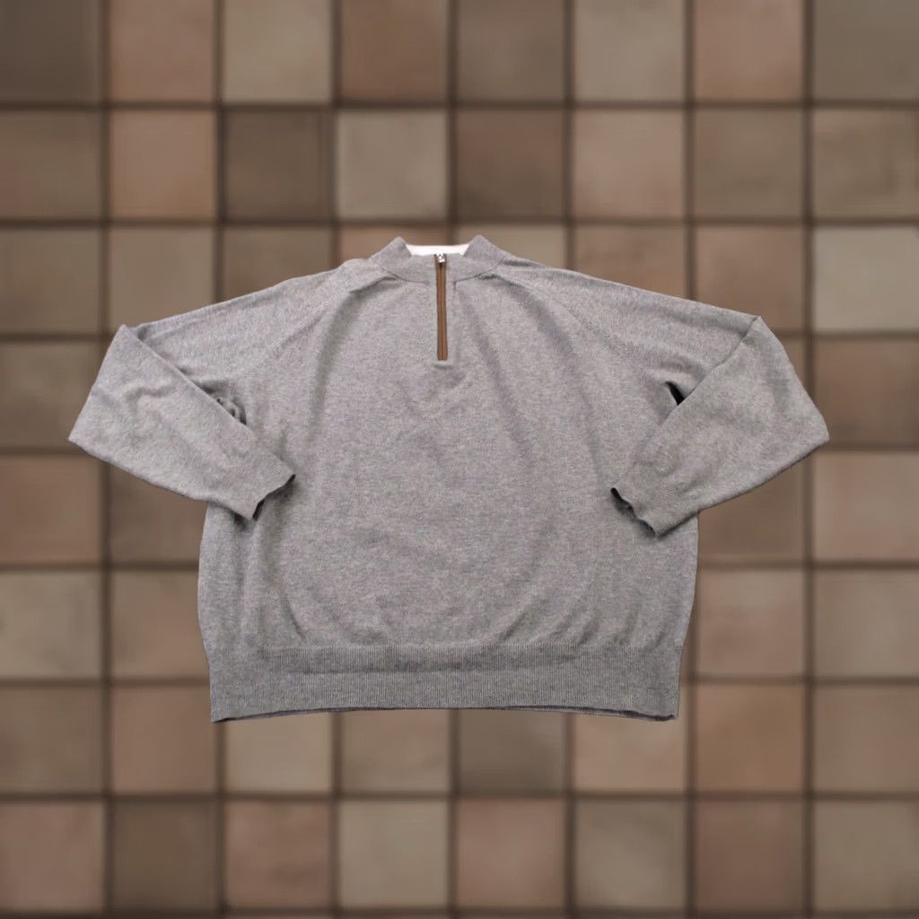 Peter Millar Peter Millar Jacket Mens XL Gray Wool Performance Golf Stretch Pullover Active Size US XL / EU 56 / 4 - 1 Thumbnail
