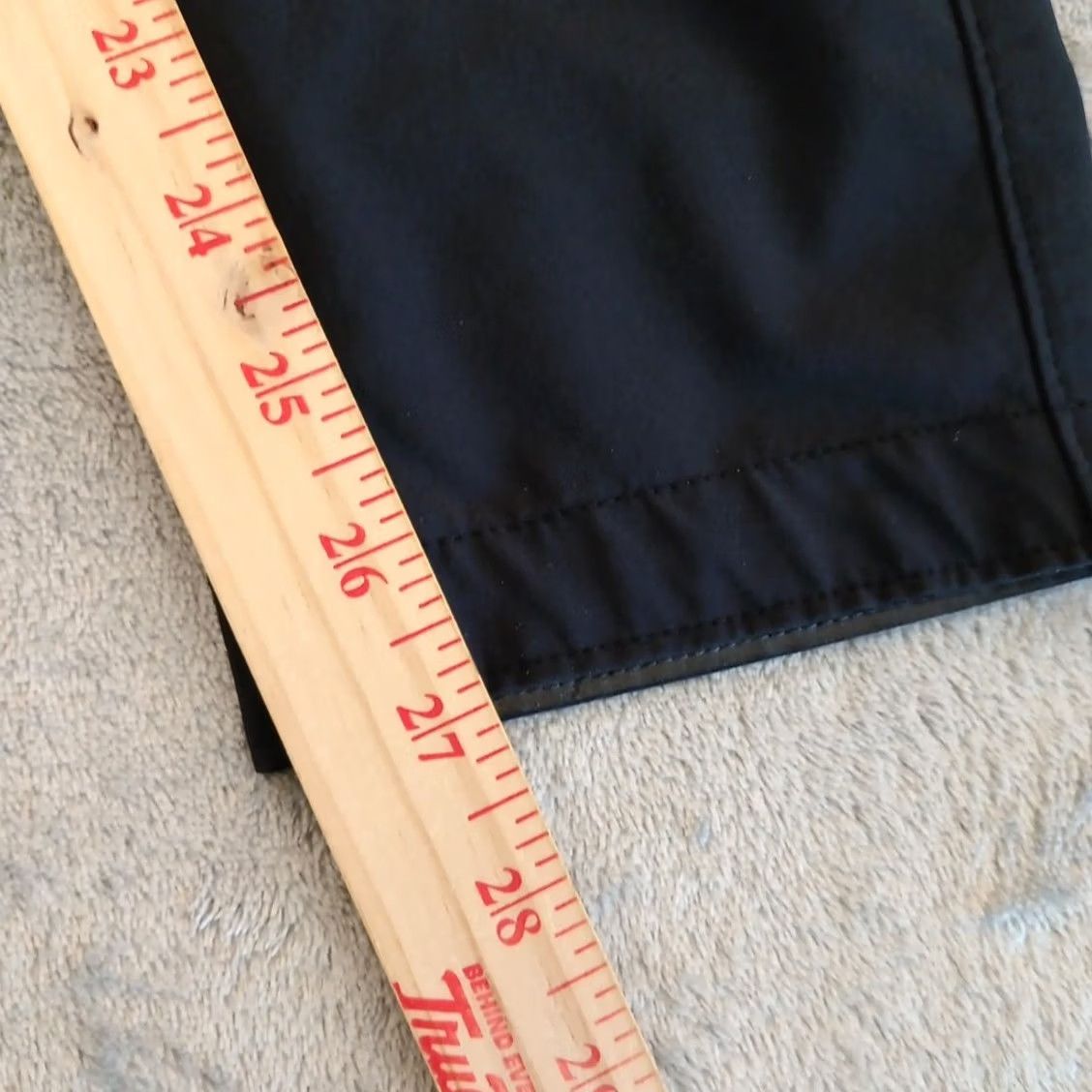 Athleta Athleta Pants Womens Size 6 Black Drawstring Pockets 25x27 Low Rise Ankle Straight 27 Inseam Size 28" / US 6 / IT 42 - 4 Thumbnail