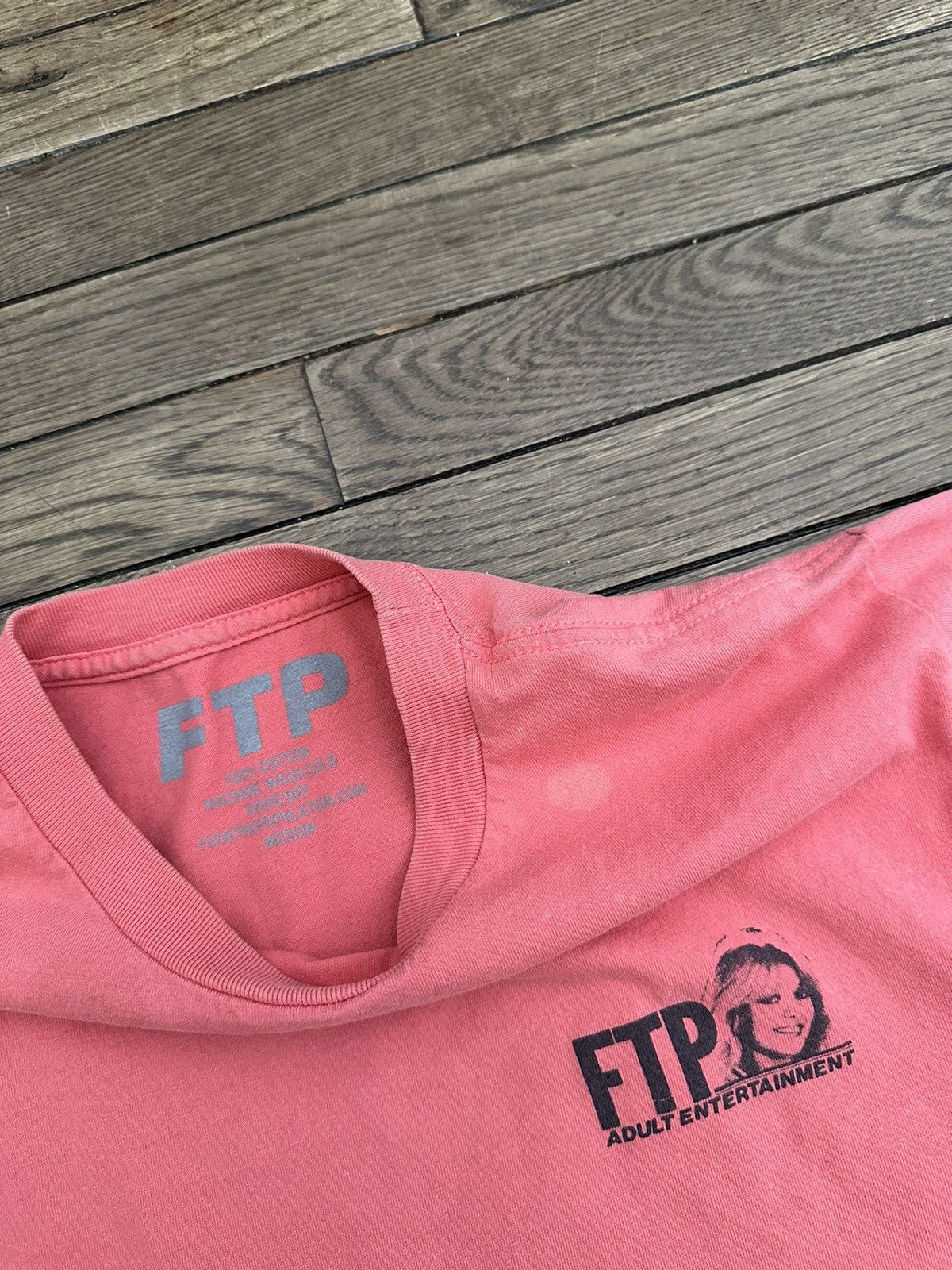 Fuck The Population RARE FTP "Adult Entertainment " Pink Woman Logo OG Tee Size US M / EU 48-50 / 2 - 8 Thumbnail