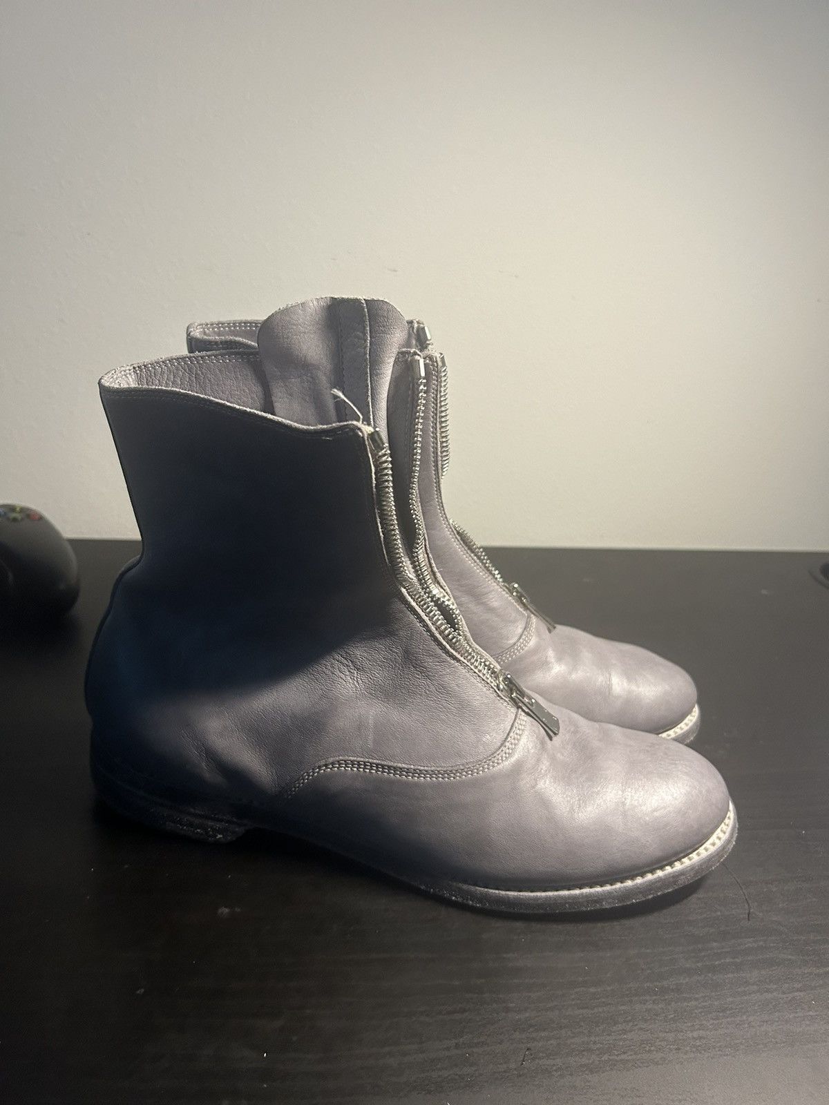 Guidi Guidi grey front zipper boots Size US 10 / EU 43 - 3 Thumbnail