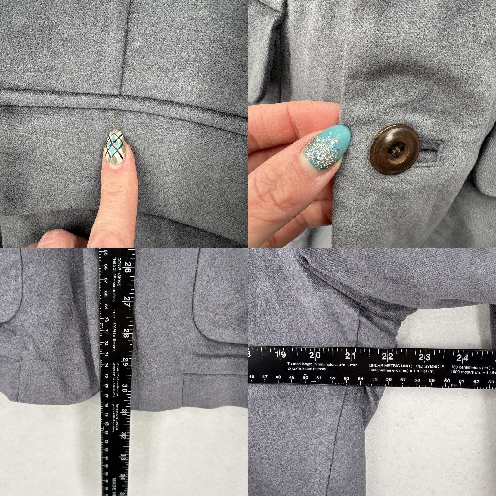 Tommy Bahama Tommy Bahama Island Soft Blazer Mens M Gray Faux Suede Sport Coat Italian Jacket/Coat Size 40R - 9 Thumbnail