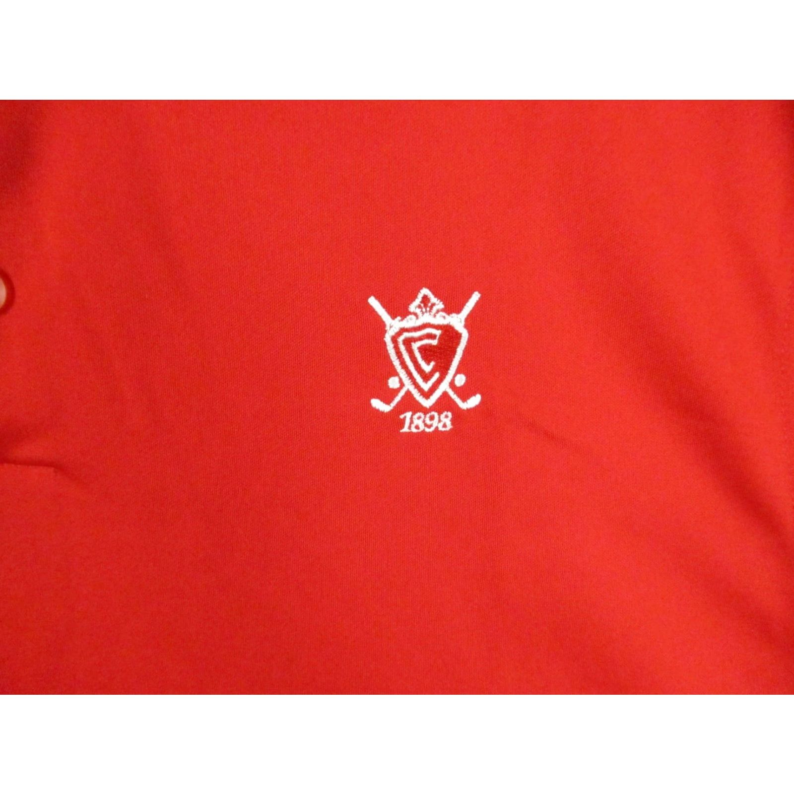 Nike Nike Golf Dri Fit Polo Shirt L Men Red Black Swoosh Polo Shirt Mens Nike Golf DRi-Fit Red Black Swoosh Size US L / EU 52-54 / 3 - 2 Thumbnail