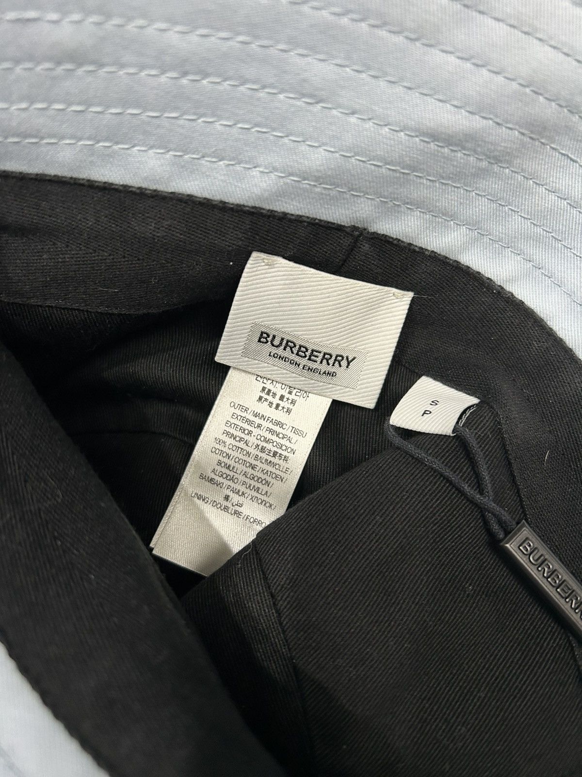 Burberry Women Burberry Blue Fisherman Hat with Animal Embroidery Size ONE SIZE - 8 Thumbnail