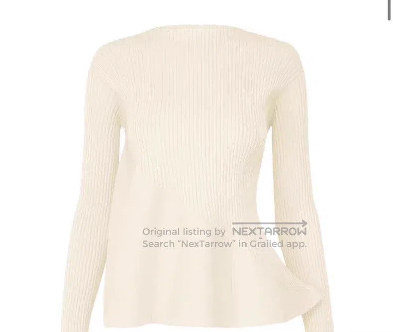 Issey Miyake Issey Miyake Off-White Long Sleeve Top Size M / US 6-8 / IT 42-44 - 1 Thumbnail