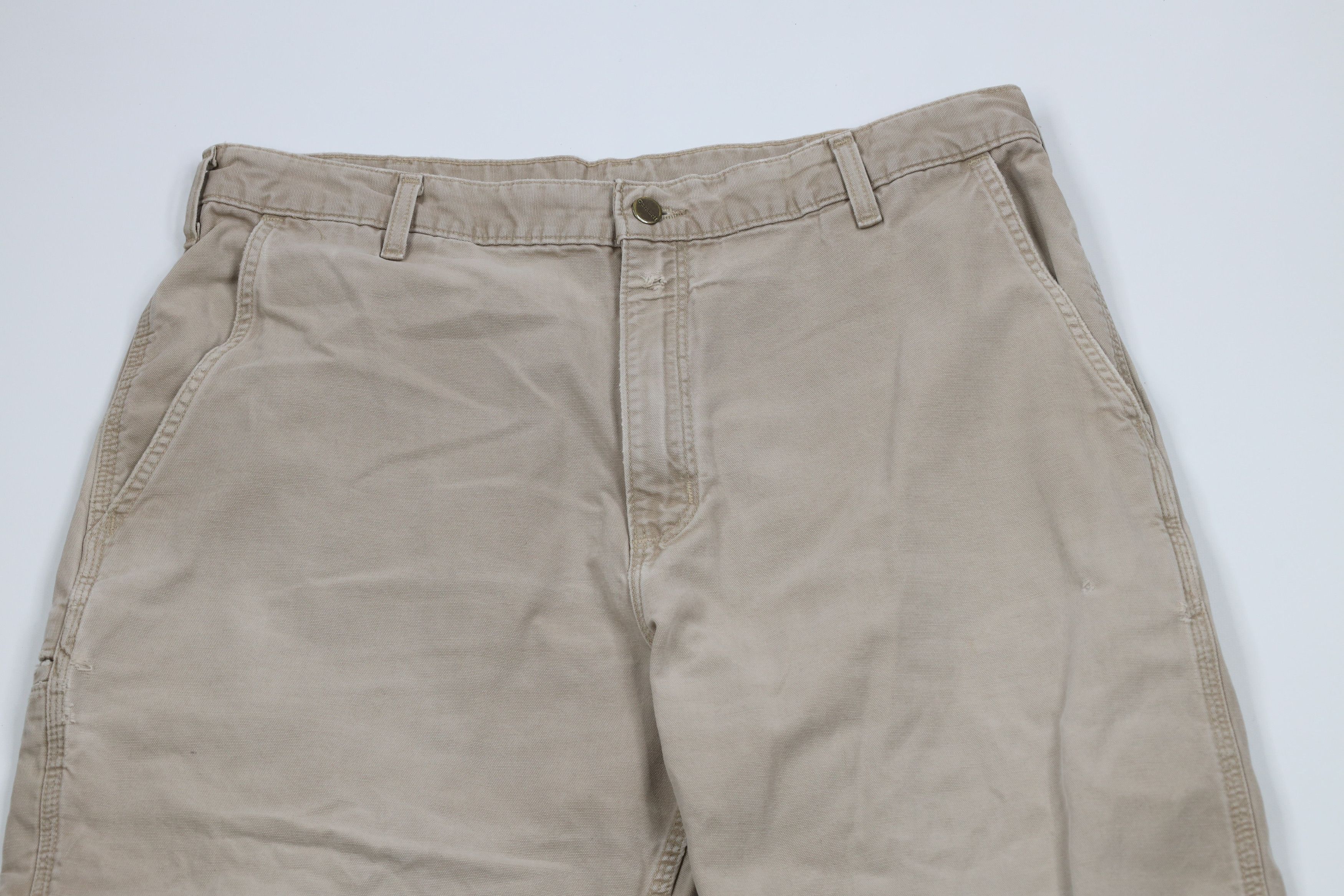 Carhartt × Vintage Vintage Y2K Carhartt Spell Canvas Wide Leg Dungaree Pants Size US 36 / EU 52 - 2 Thumbnail