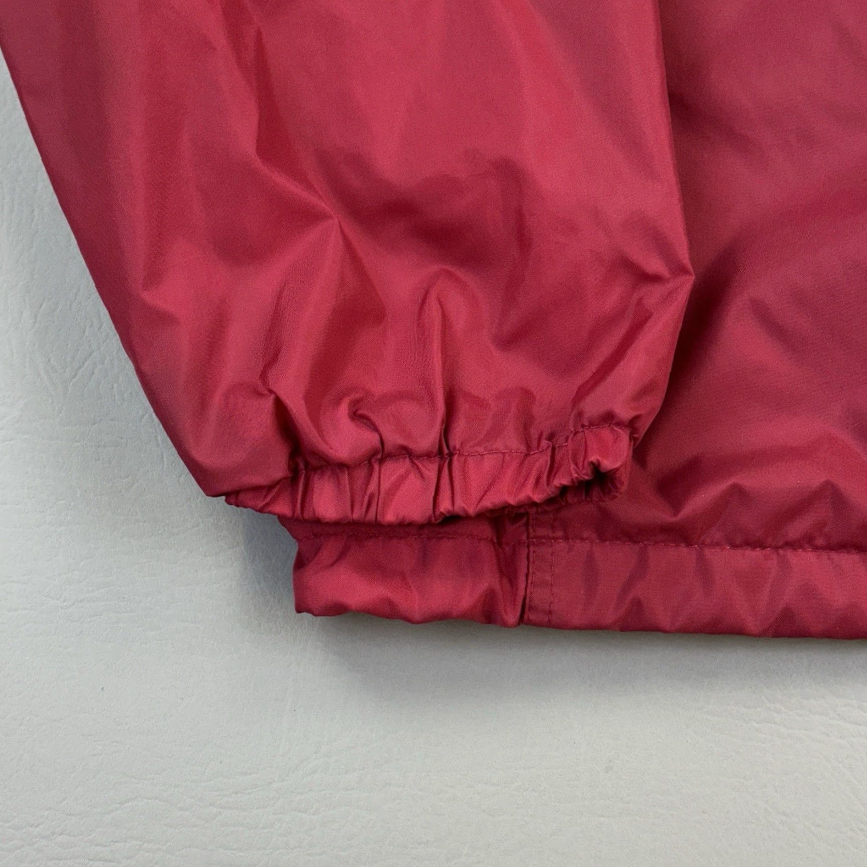 Vintage VINTAGE Woolrich Jacket Mens L Red 1/2 Zip Fleece Lined Anorak Capecod Cuffys Of 90s Outdoor Windbreaker Sized Regular Size US L / EU 52-54 / 3 - 4 Thumbnail