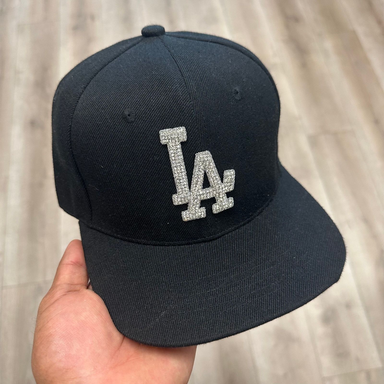 MLB Party In The Hills LA Dodgers Crystalized Black Snapback Hat Size ONE SIZE - 1 Thumbnail