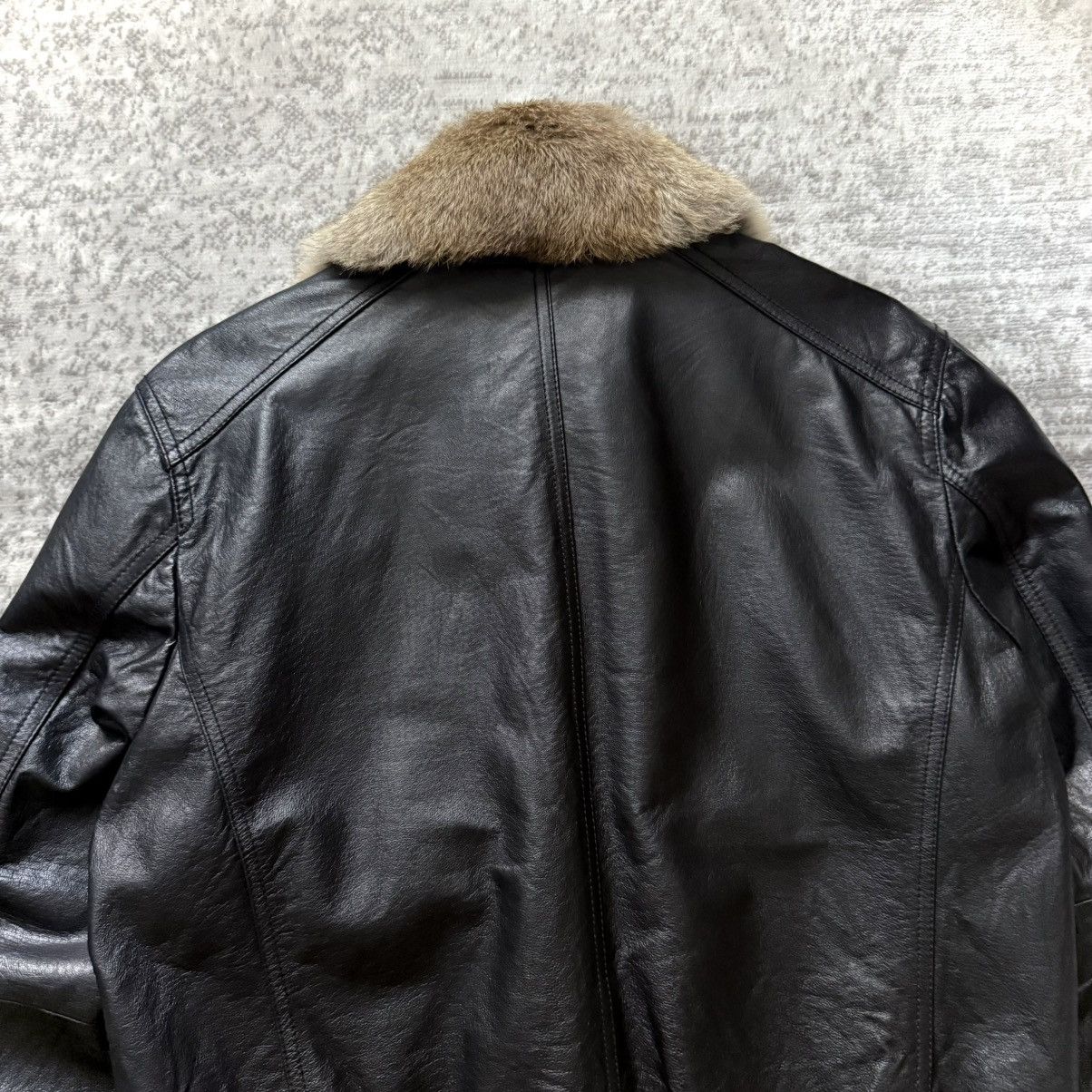 Katharine Hamnett London Katharine Hamnett Pig Leather Rabbit Fur Bomber Jacket Size US L / EU 52-54 / 3 - 9 Thumbnail