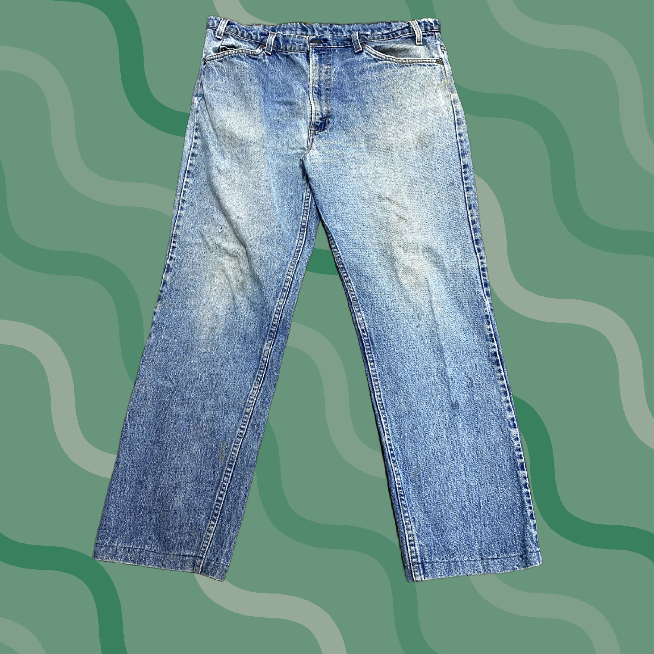 Levi's VINTAGE Levi Strauss & Co Orange Tab Blue Jeans B5 Jeans Men 34 Blue 34 Mens Size US 34 / EU 50 - 1 Thumbnail