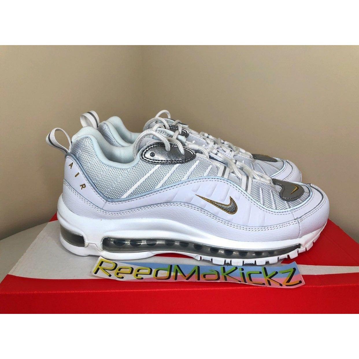 Nike Nike Air Max 98 White Blue Chill Womens 9.5us Size US 9.5 / IT 39.5 - 4 Thumbnail