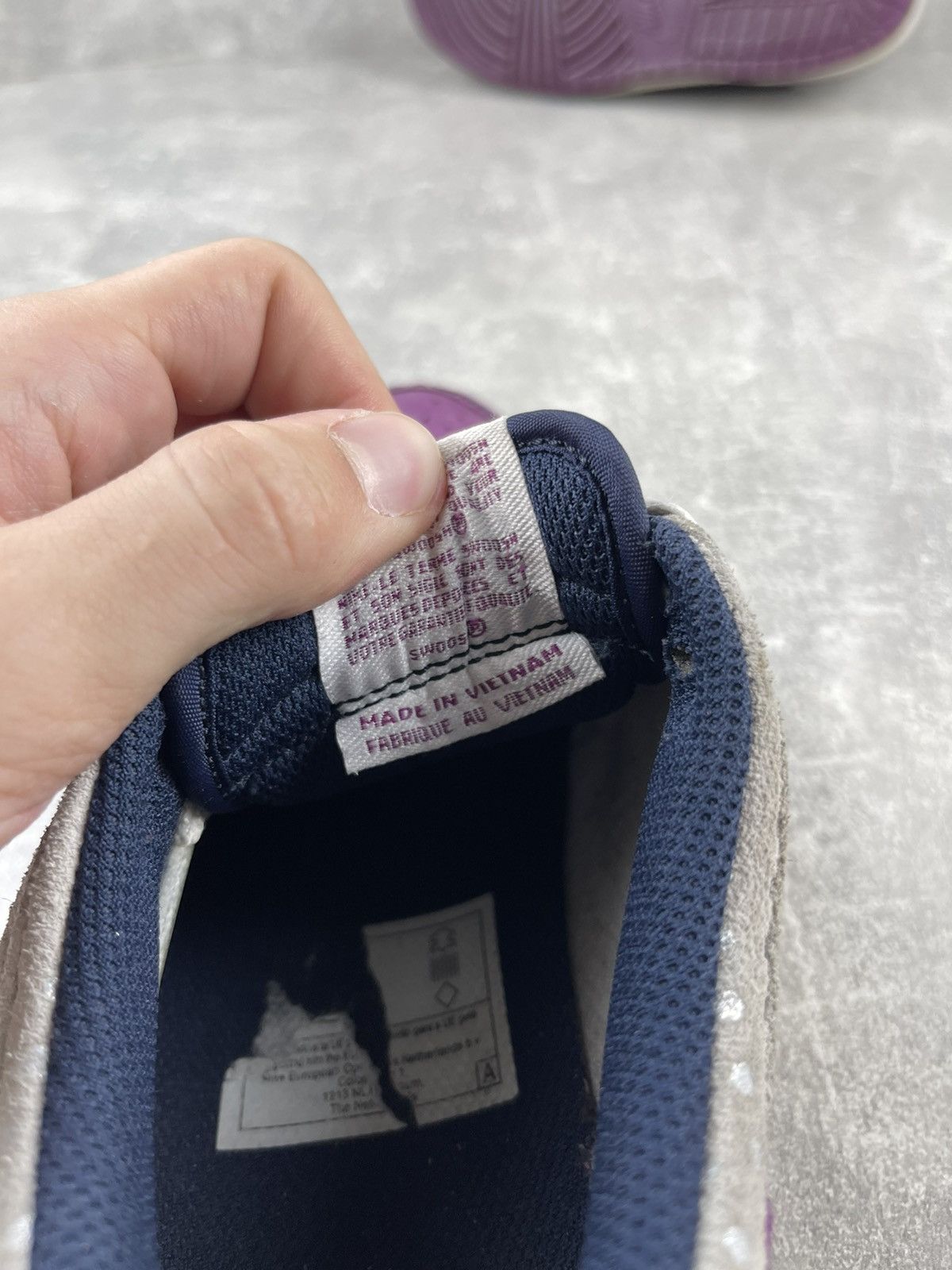 Nike × Vintage Nike Dunks Leather Sneaker Dot Purple Shoes 2009 Size US 9 / IT 39 - 8 Thumbnail