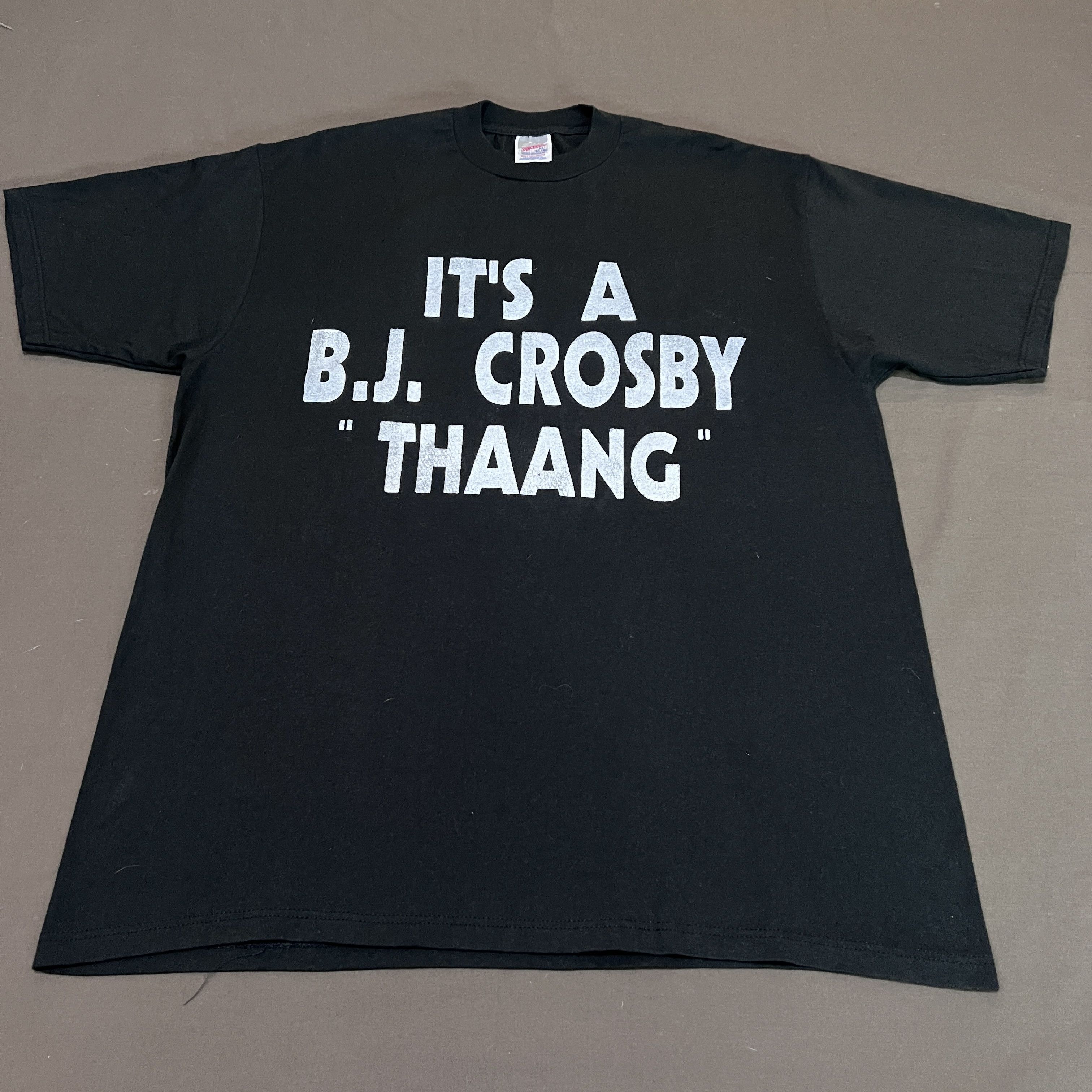 Rap Tees × Vintage Vintage 90s B.J. Crosby "THAANG" Promo Tee XL Jazz Size US XL / EU 56 / 4 - 5 Thumbnail