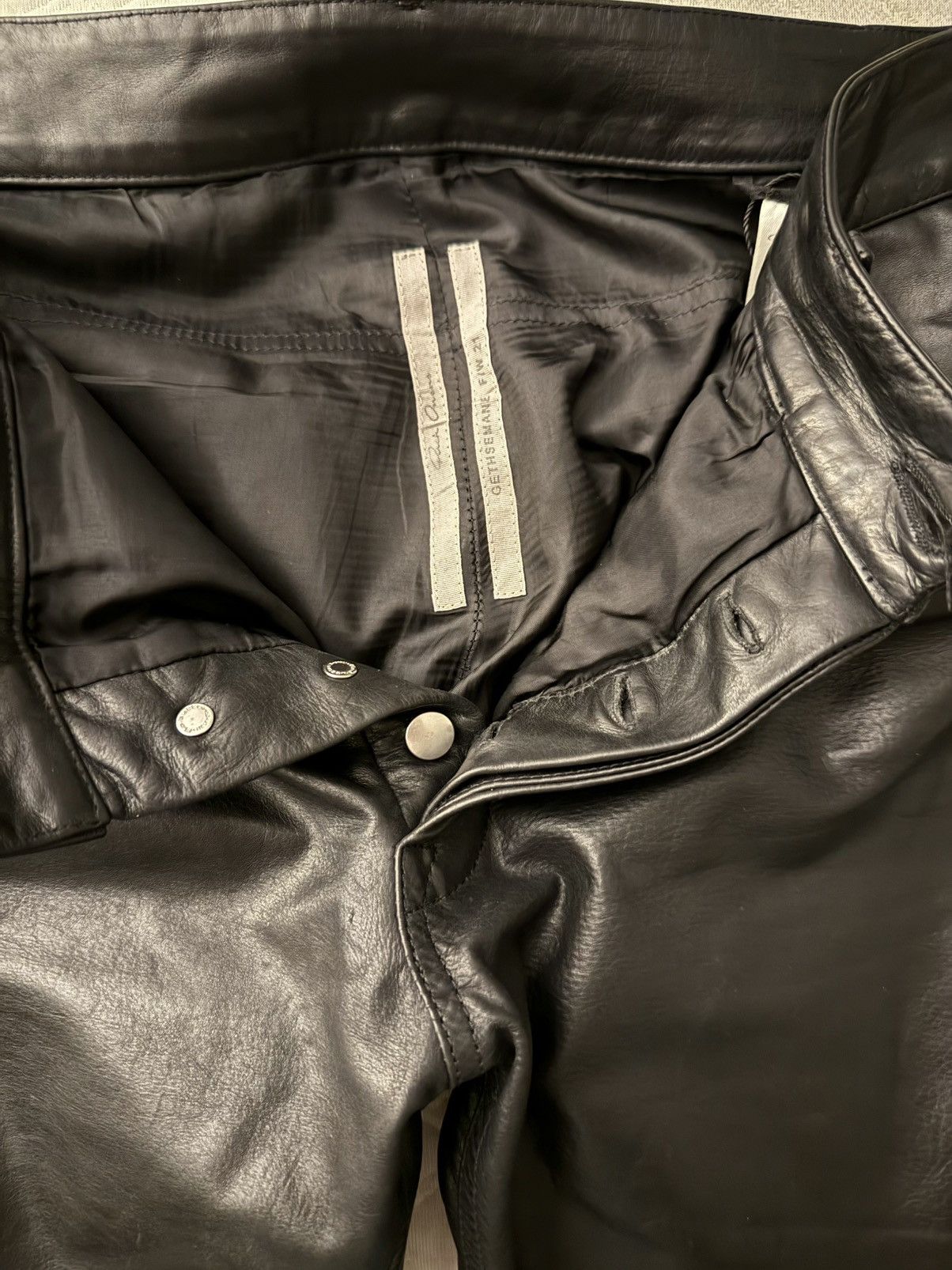 Rick Owens Rick Owens Leather Tyrone Pants Size US 30 / EU 46 - 13 Thumbnail