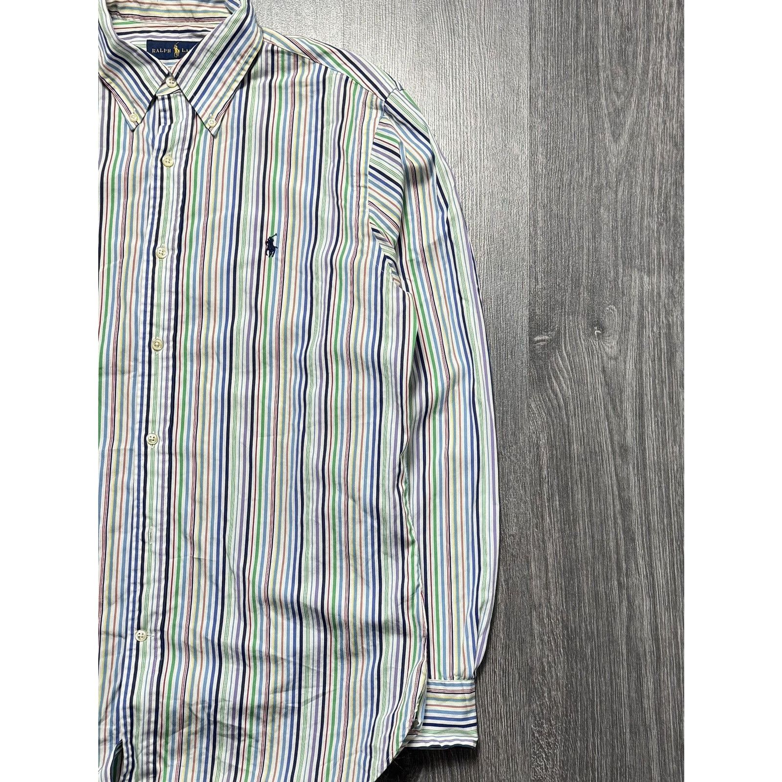 Polo Ralph Lauren × Vintage Y2K Polo Ralph Lauren Striped Shirt Size US L / EU 52-54 / 3 - 3 Thumbnail