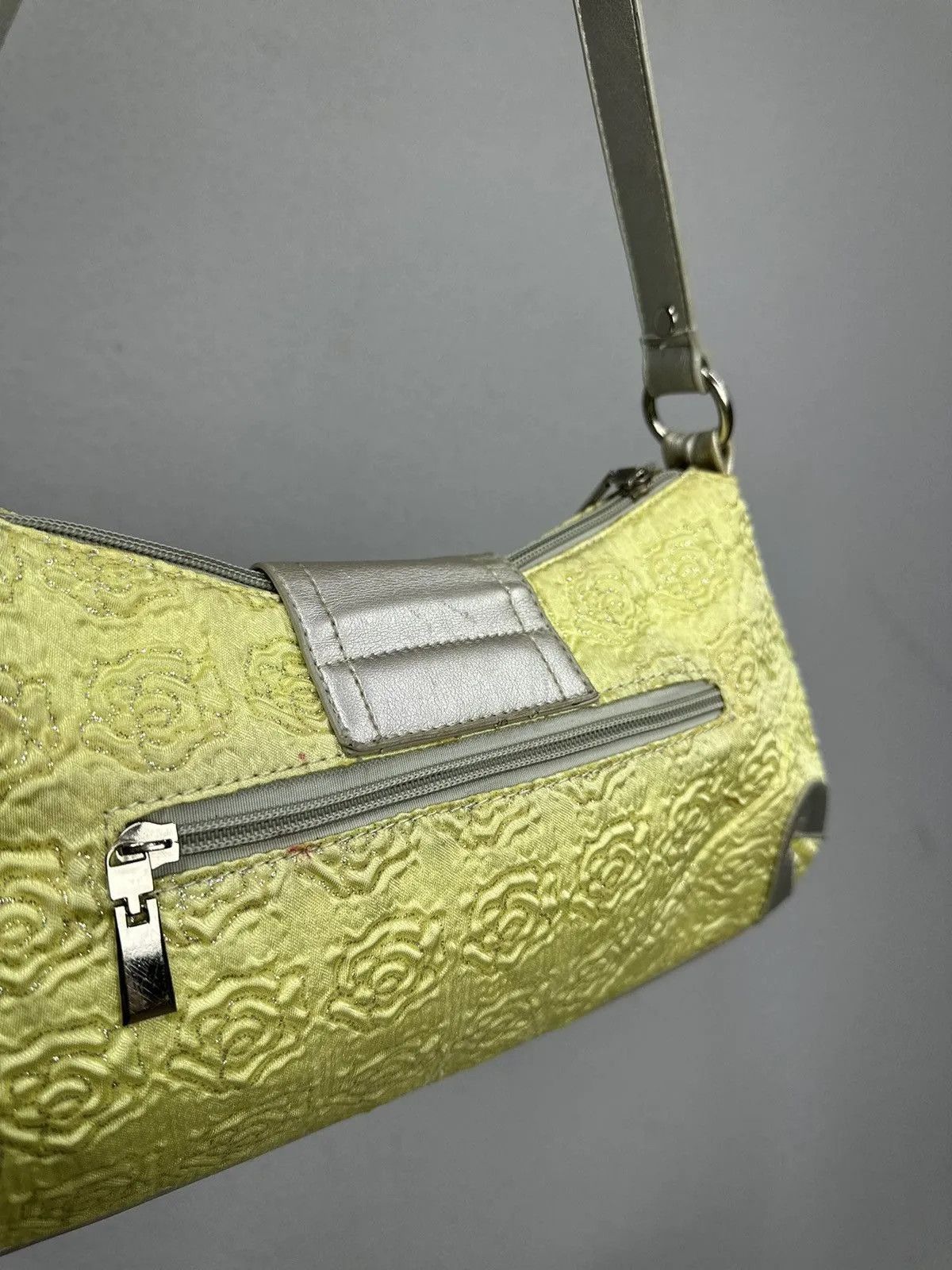 14th Addiction Vintage Japan Guess Leather Bag Yellow Messenger Y2K Size ONE SIZE - 8 Thumbnail