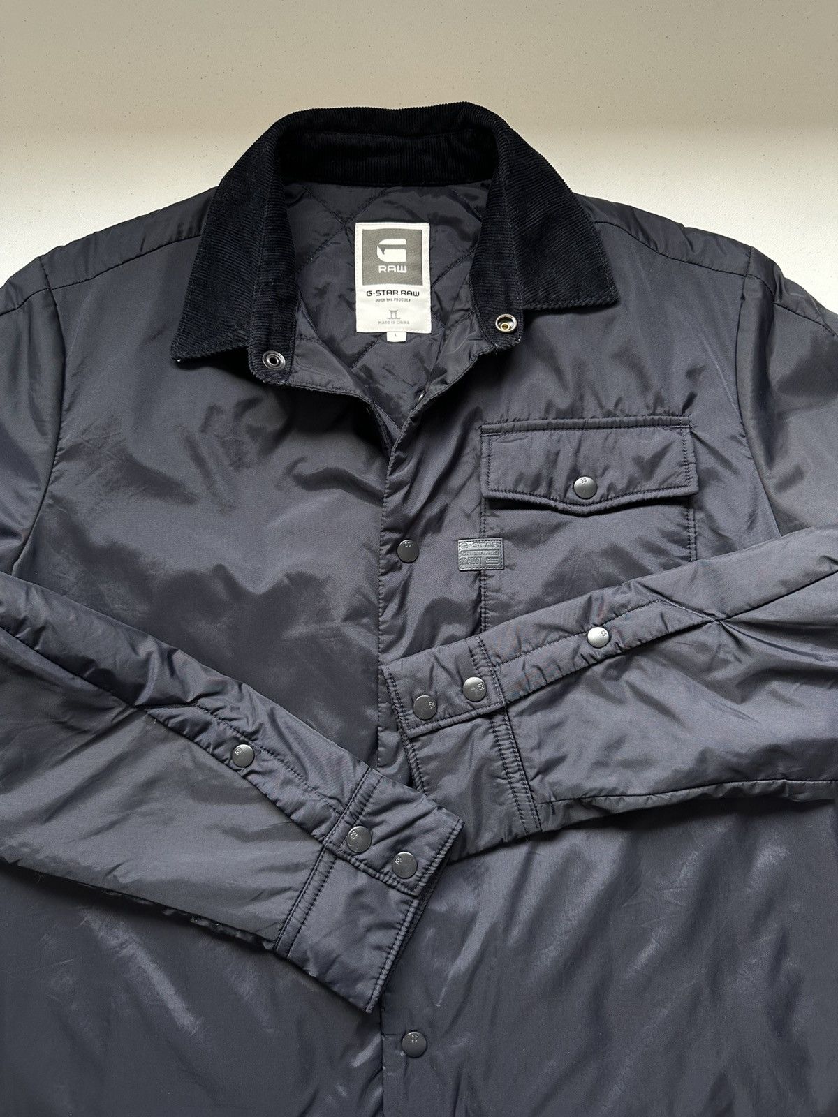 G-Star G star Raw Davin Padded Overshirt Jacket Size US L / EU 52-54 / 3 - 9 Thumbnail