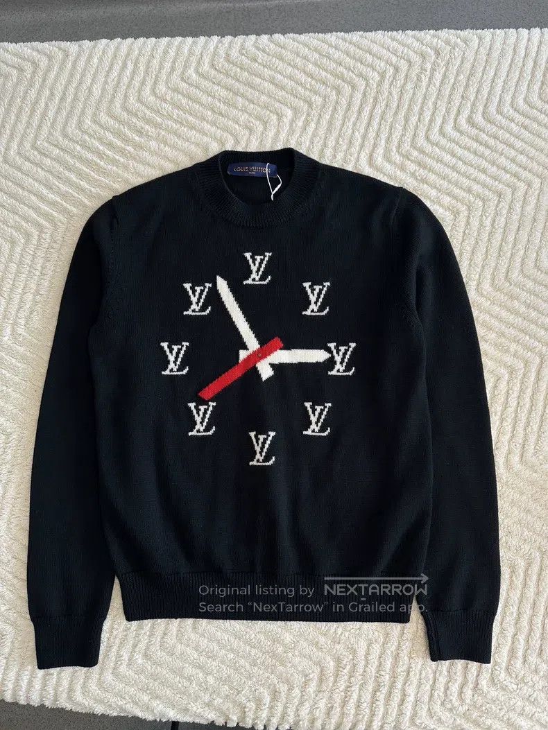 Louis Vuitton Louis Vuitton Clock Hands Black Sweater Size US S / EU 44-46 / 1 - 1 Thumbnail
