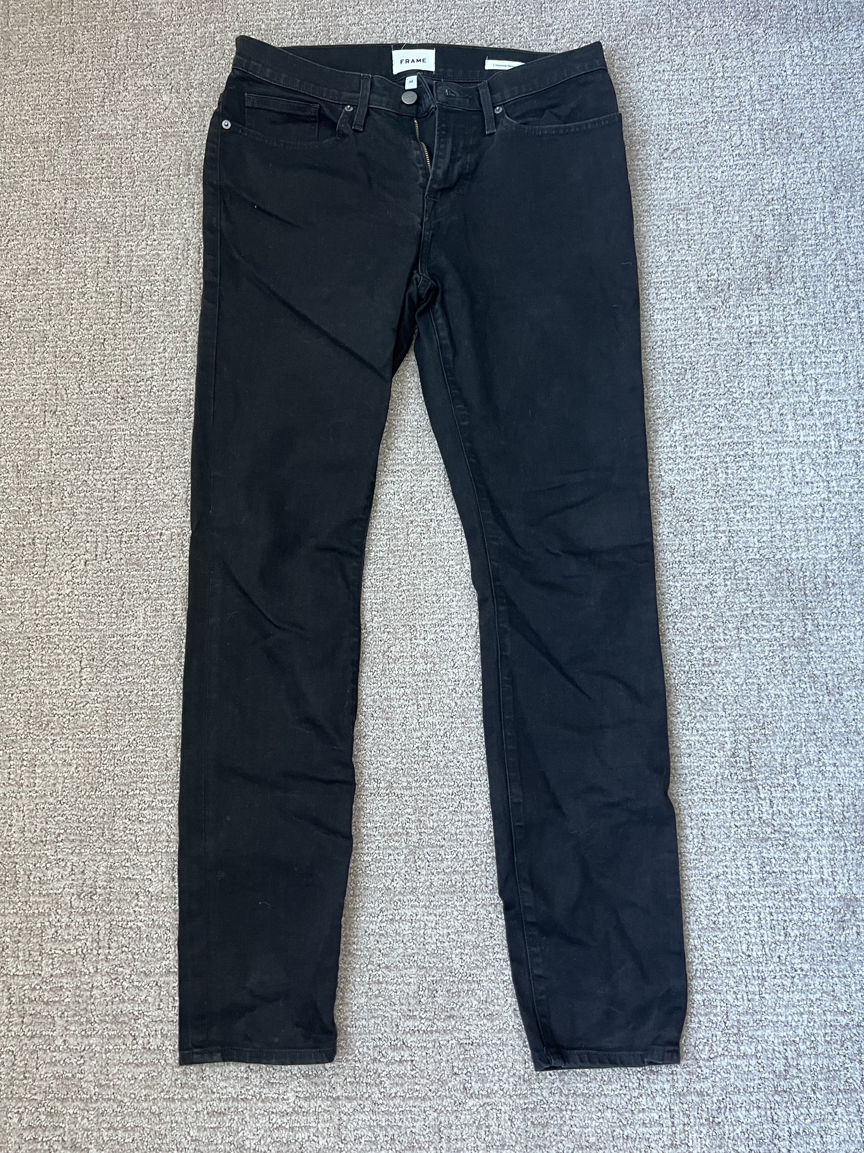 Frame FRAME L’Homme Skinny Black Jeans – Size 32 Size US 32 / EU 48 - 1 Thumbnail