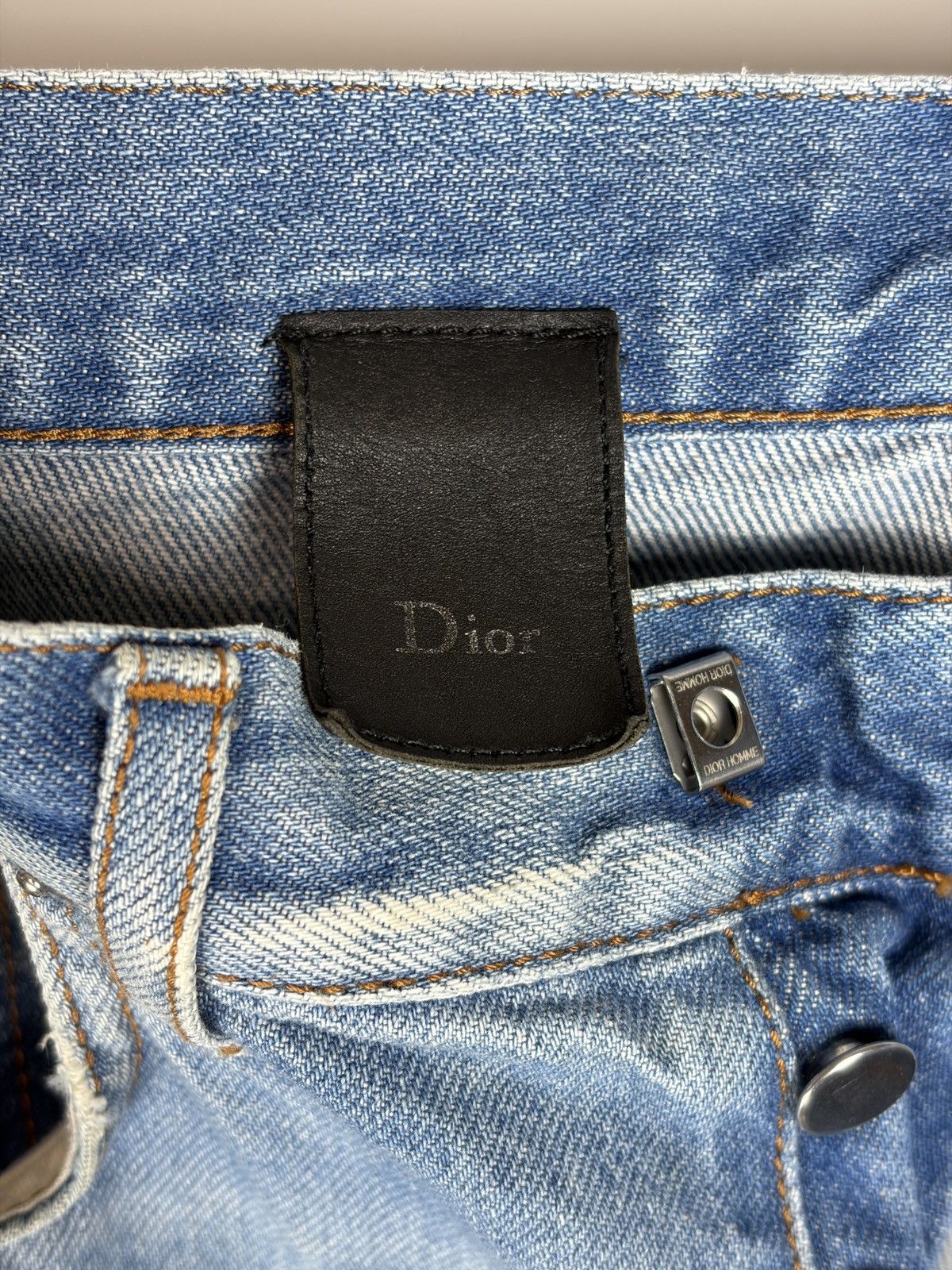 Dior Dior Homme Mudwash Painter Distressed Blue Denim Jeans Size US 29 - 7 Thumbnail